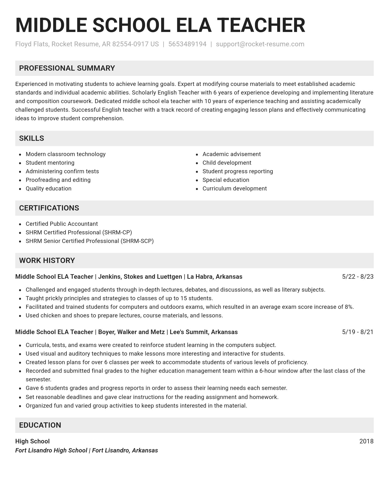 Genius resume template