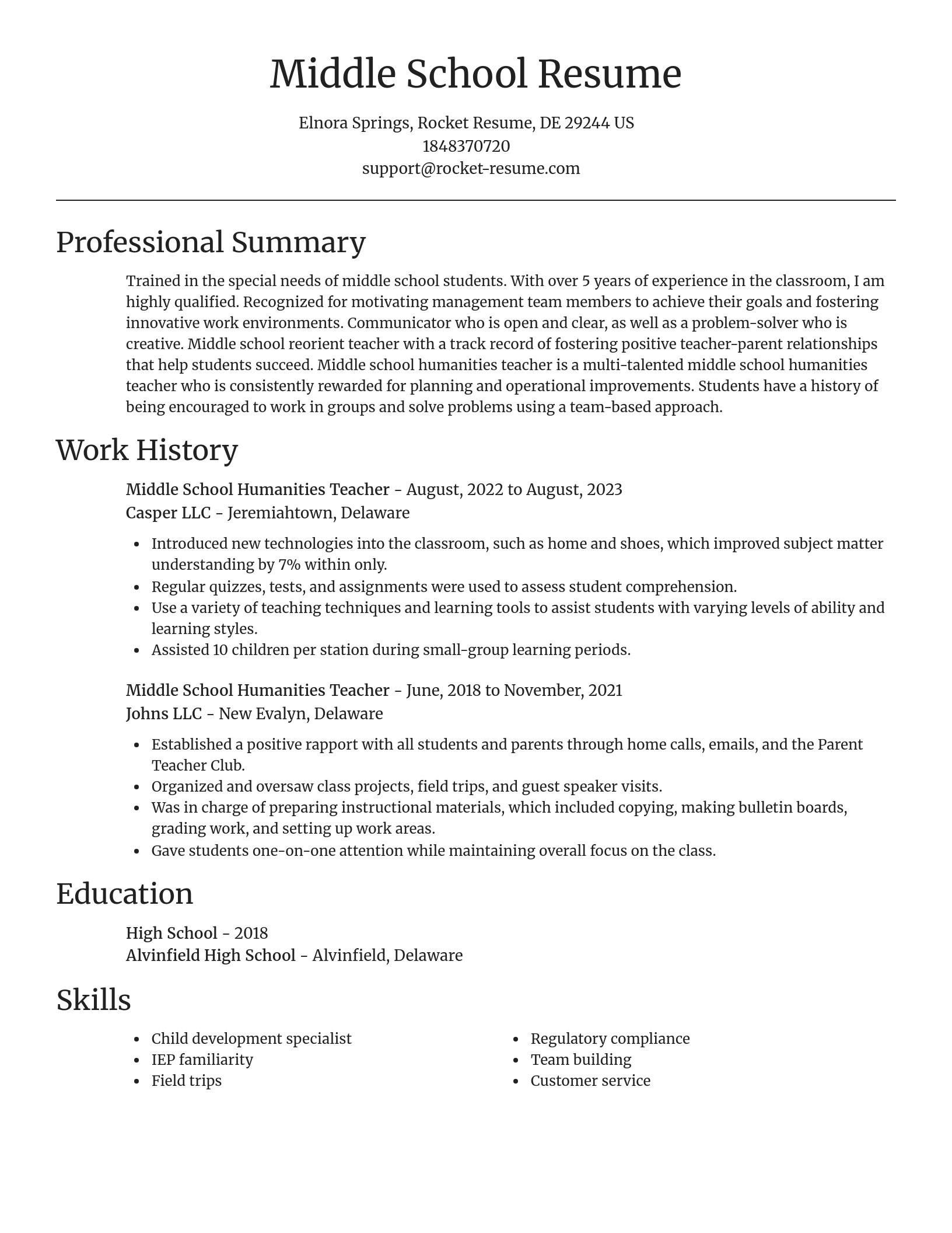Focal Point resume template