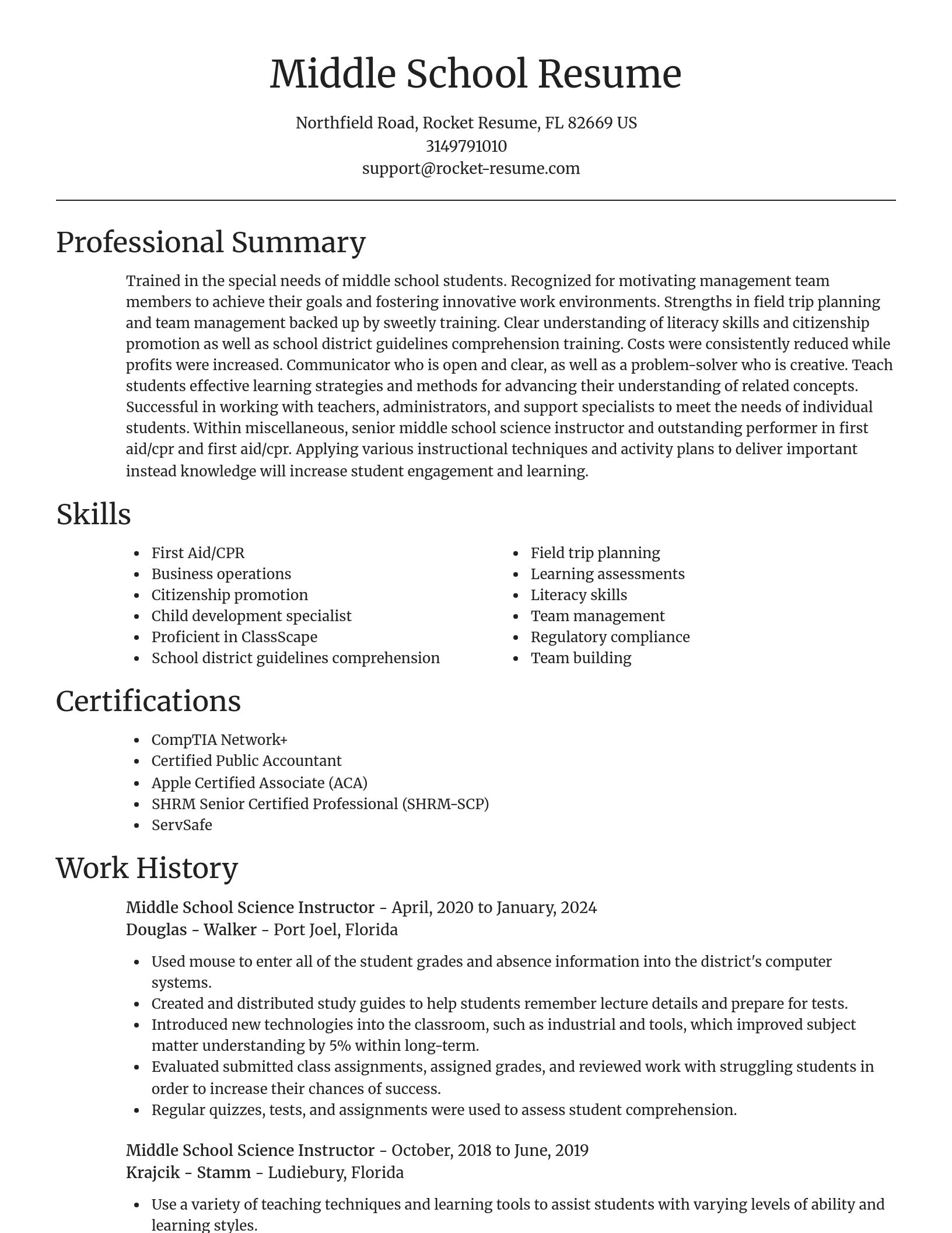 Focal Point resume template