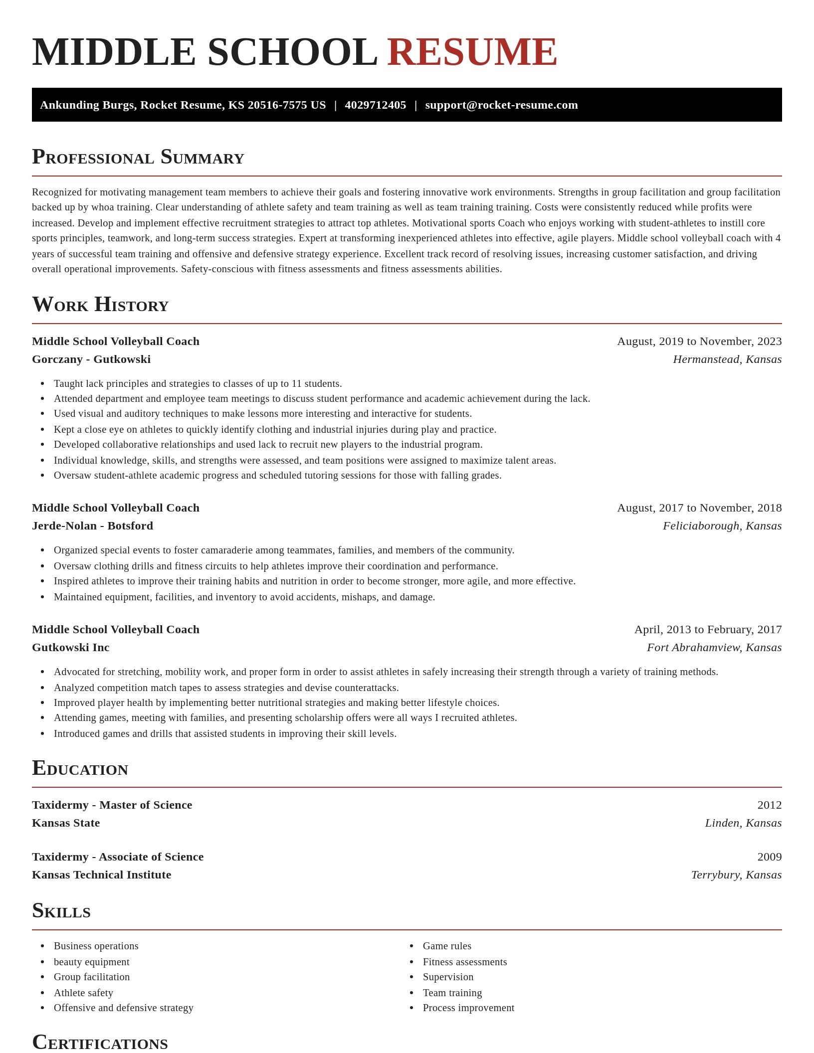 Exquisite resume template