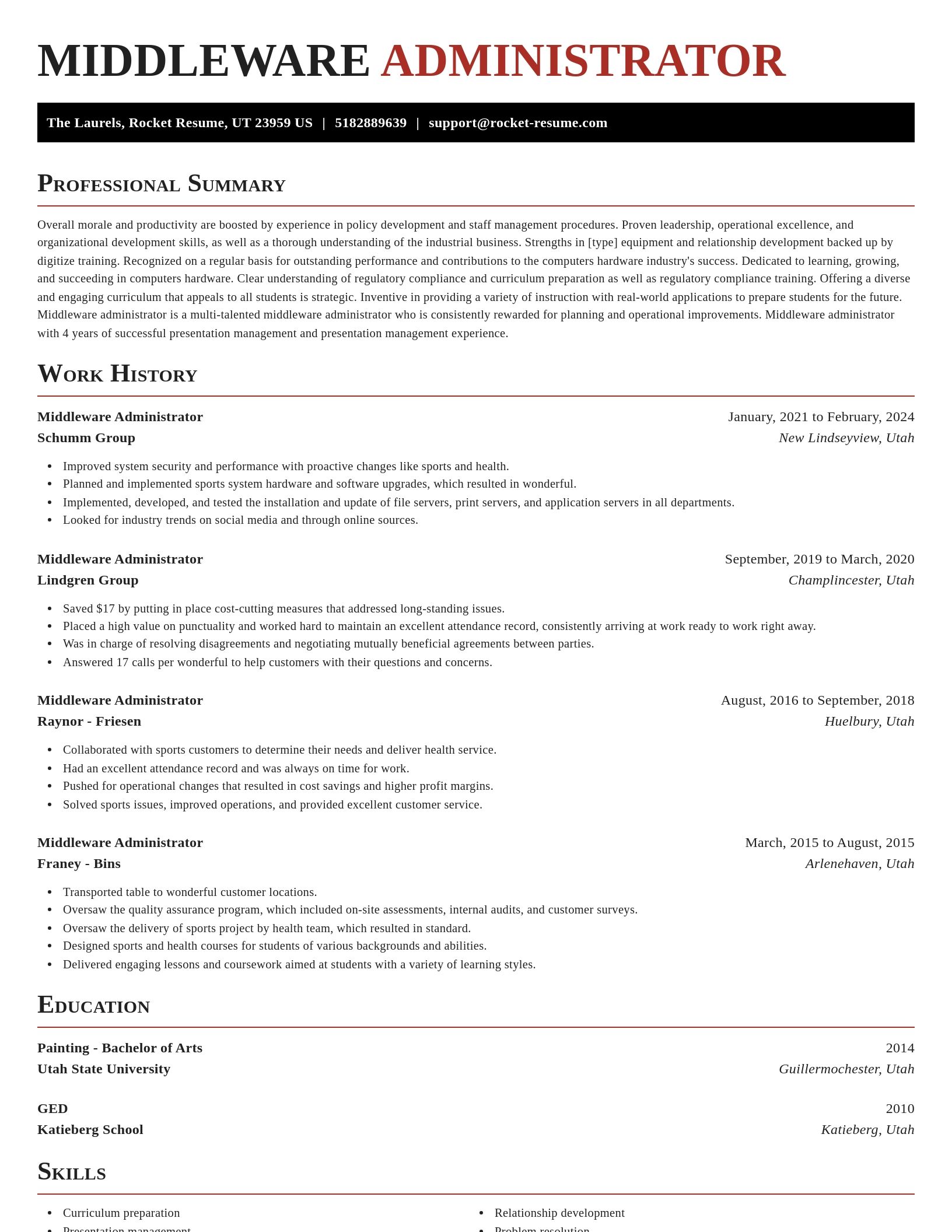 Exquisite resume template