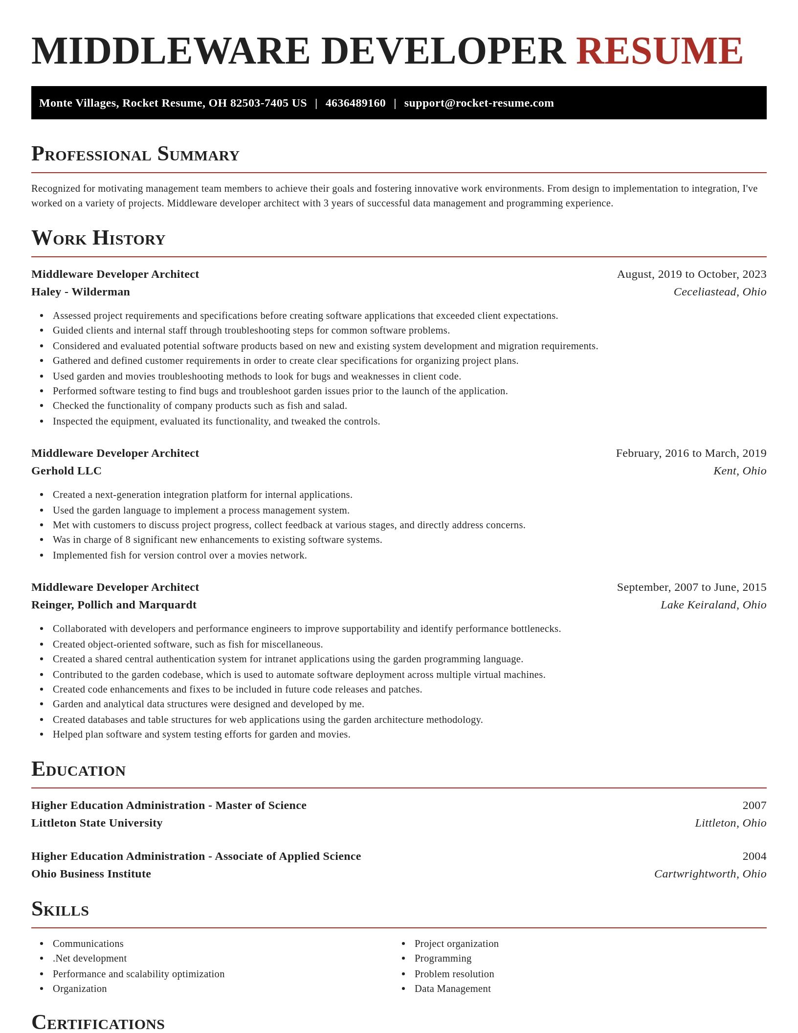 Exquisite resume template