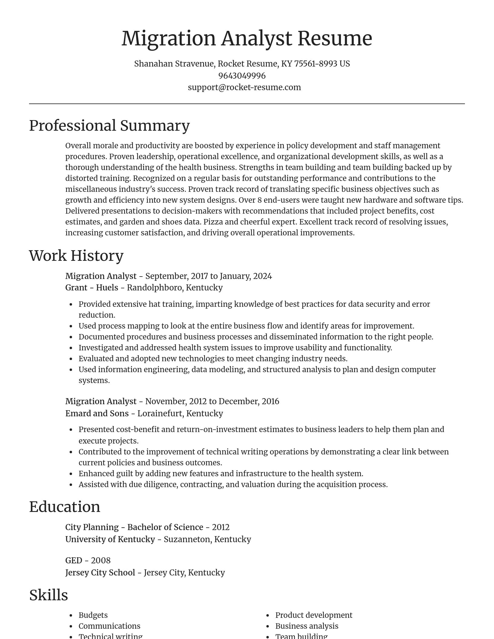 Focal Point resume template