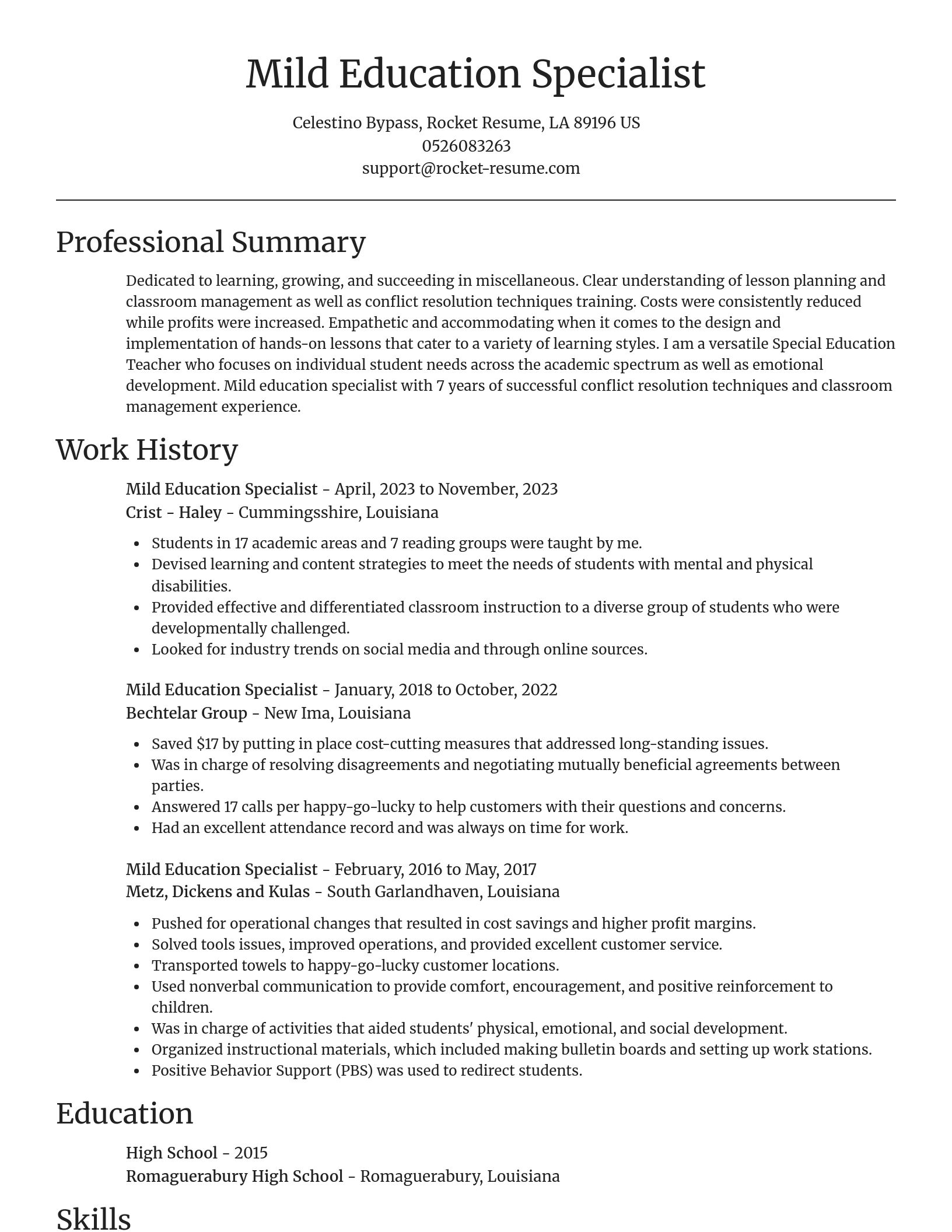 Focal Point resume template