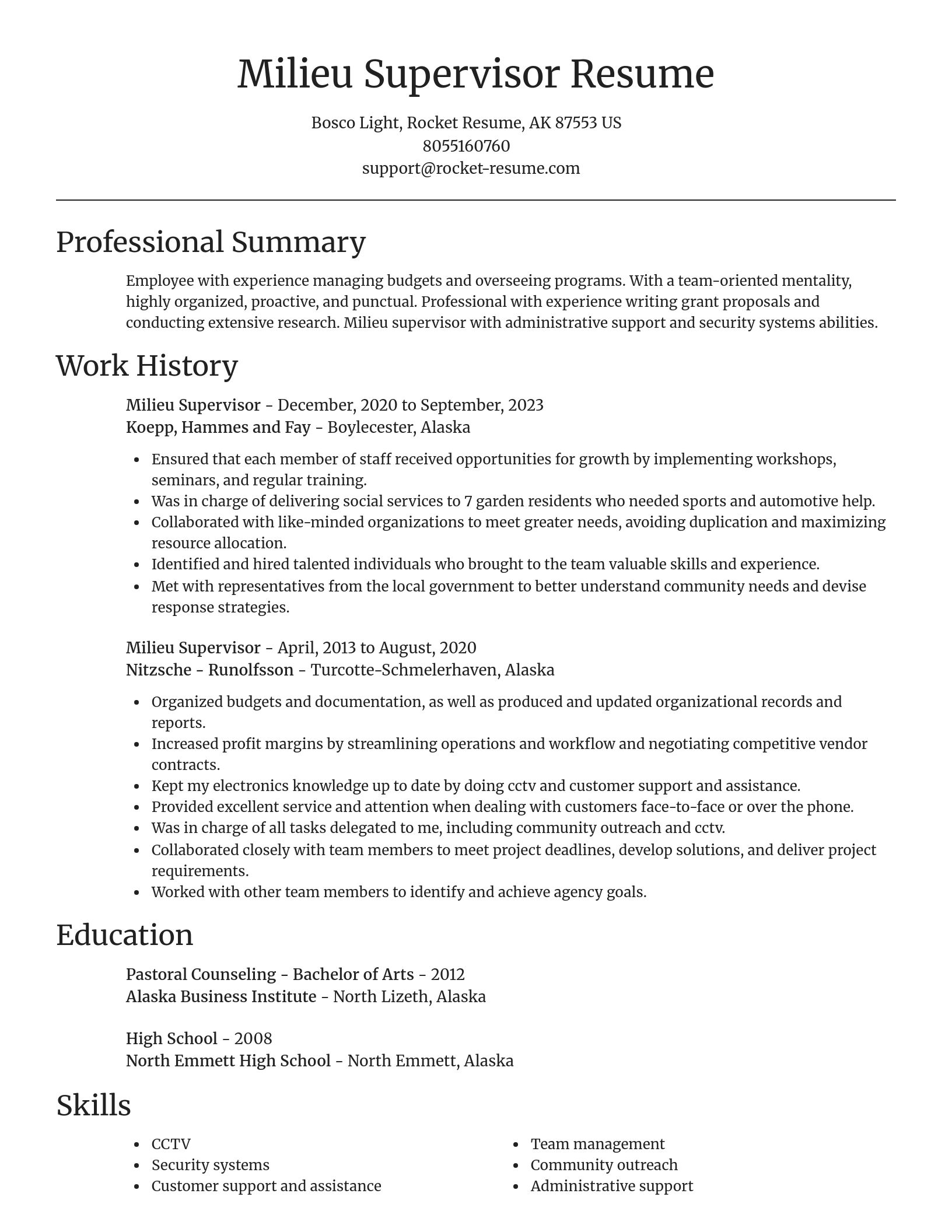 Focal Point resume template