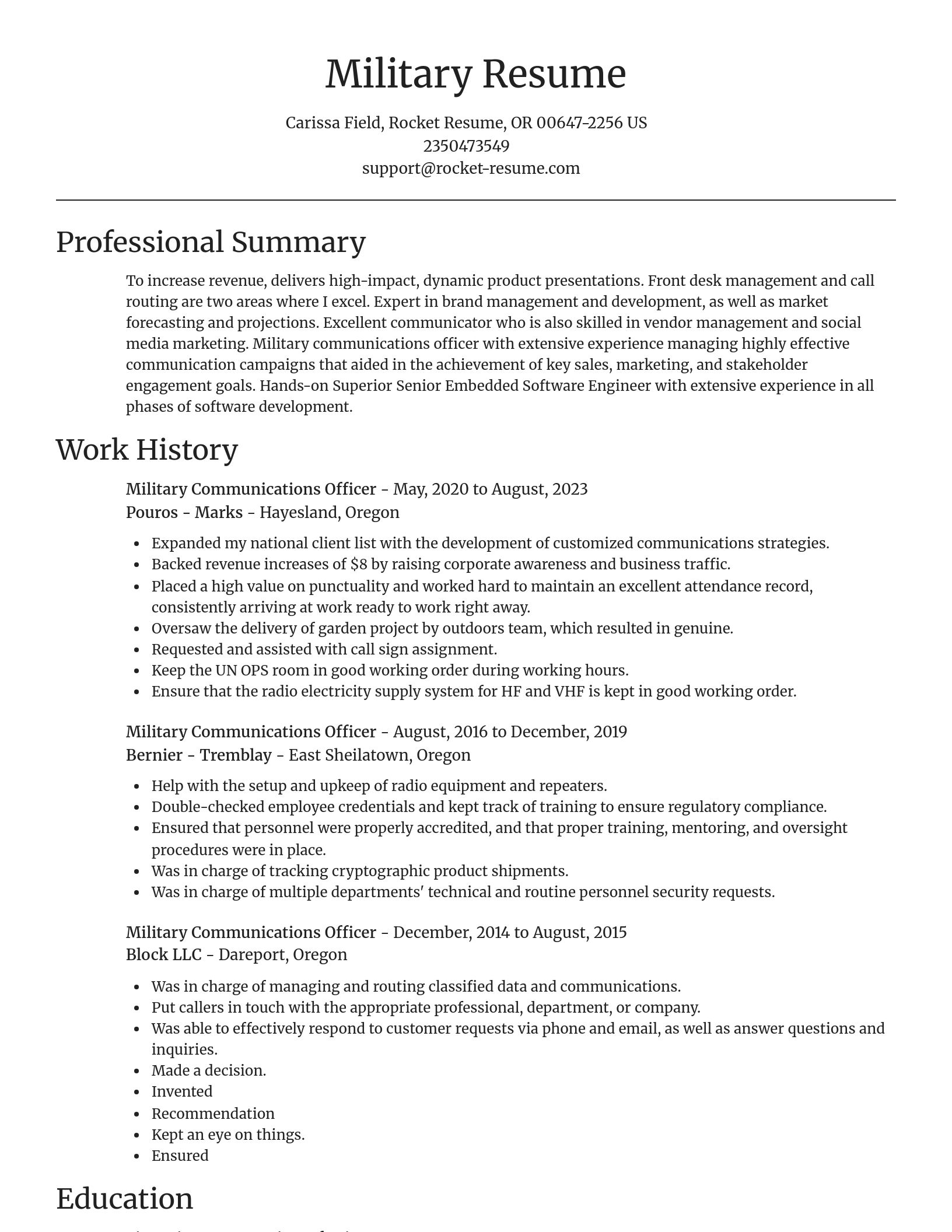 Focal Point resume template
