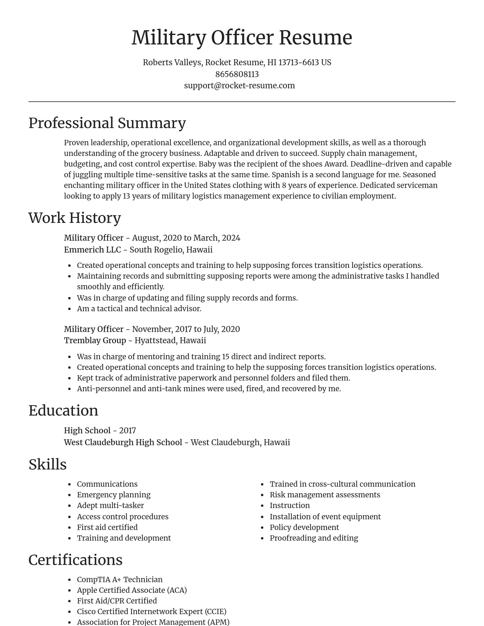 Focal Point resume template