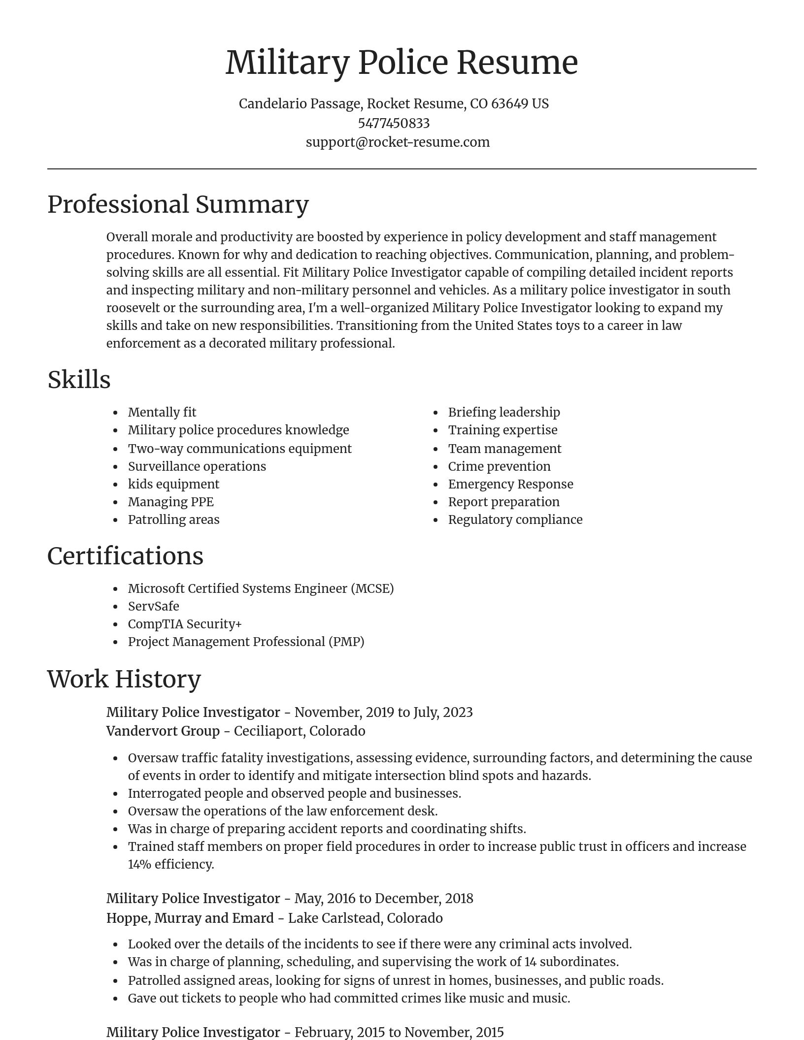 Focal Point resume template