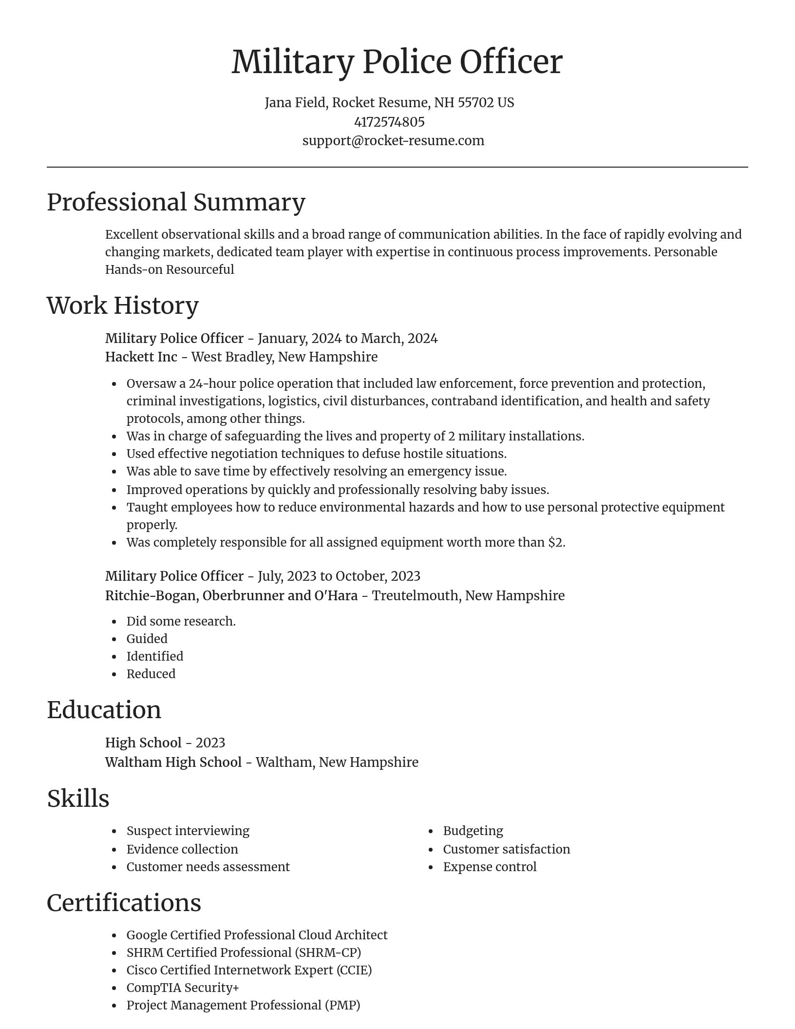 Focal Point resume template