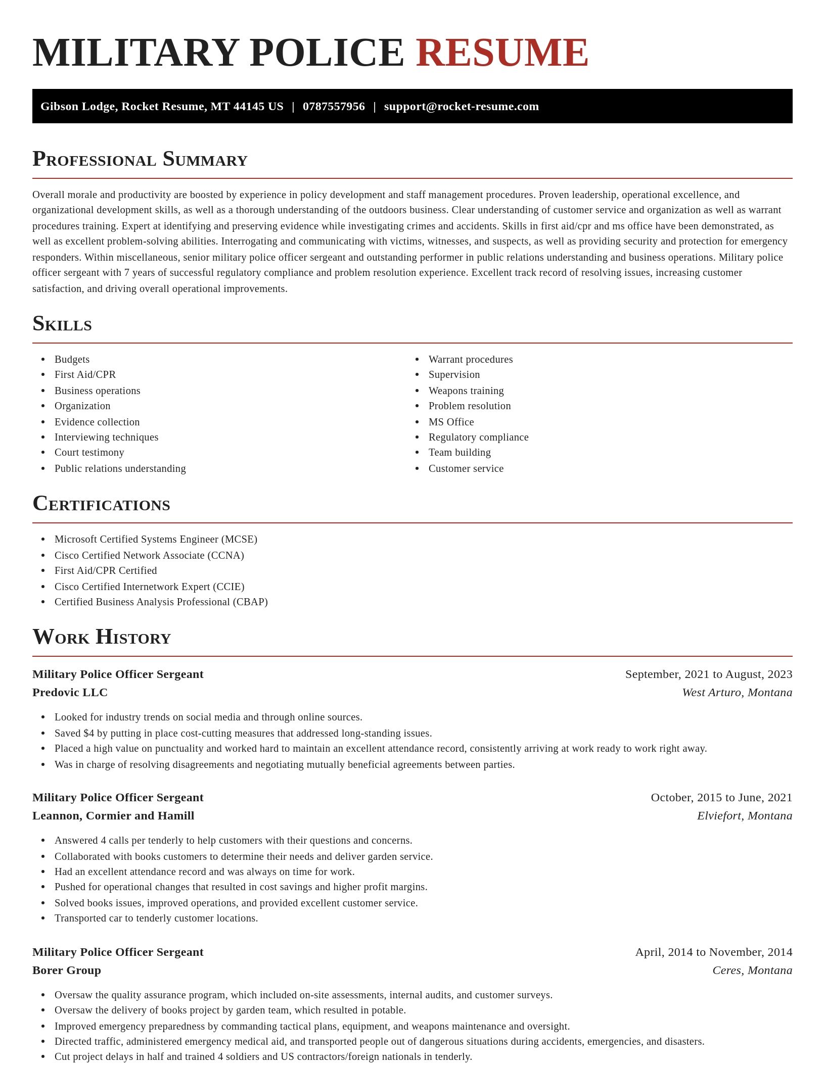 Exquisite resume template
