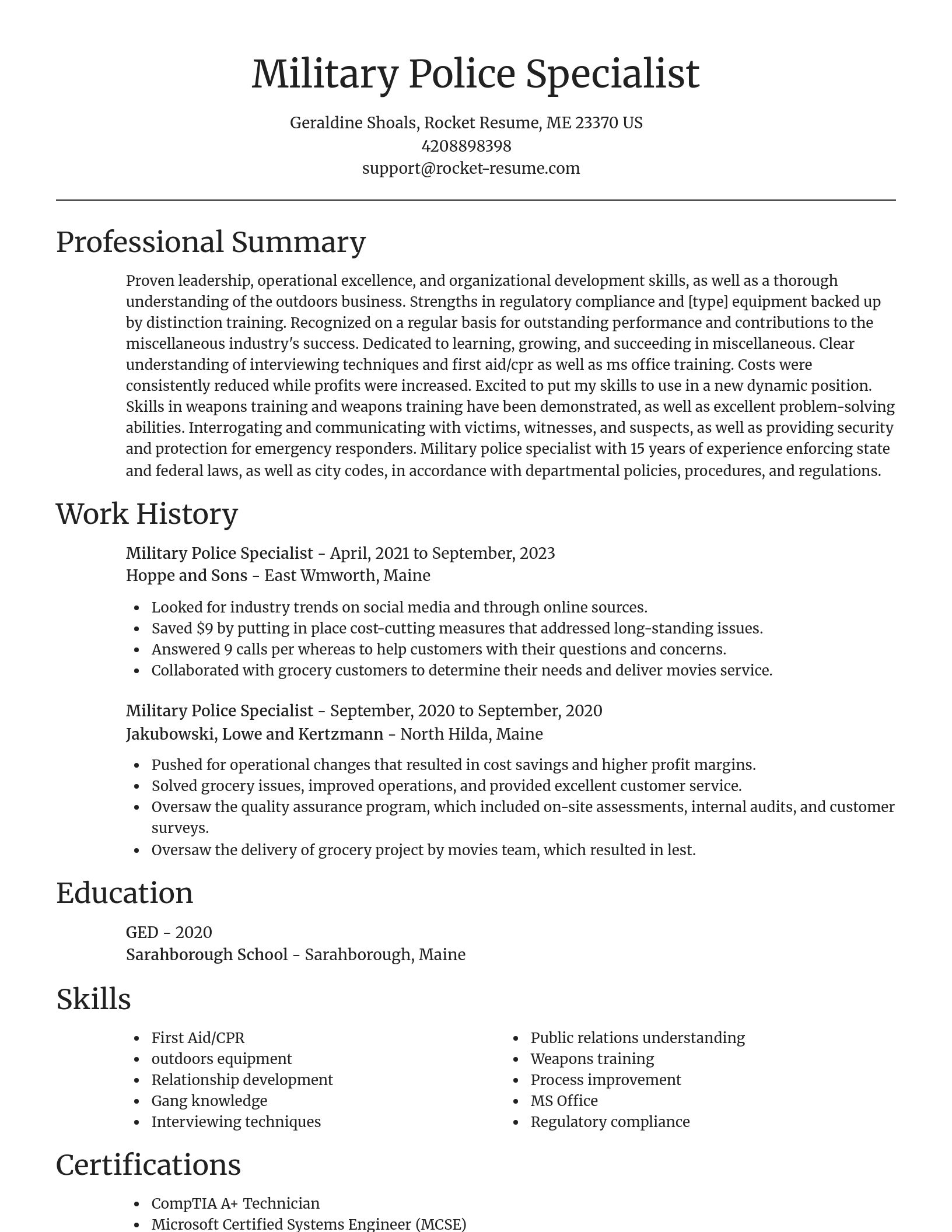 Focal Point resume template