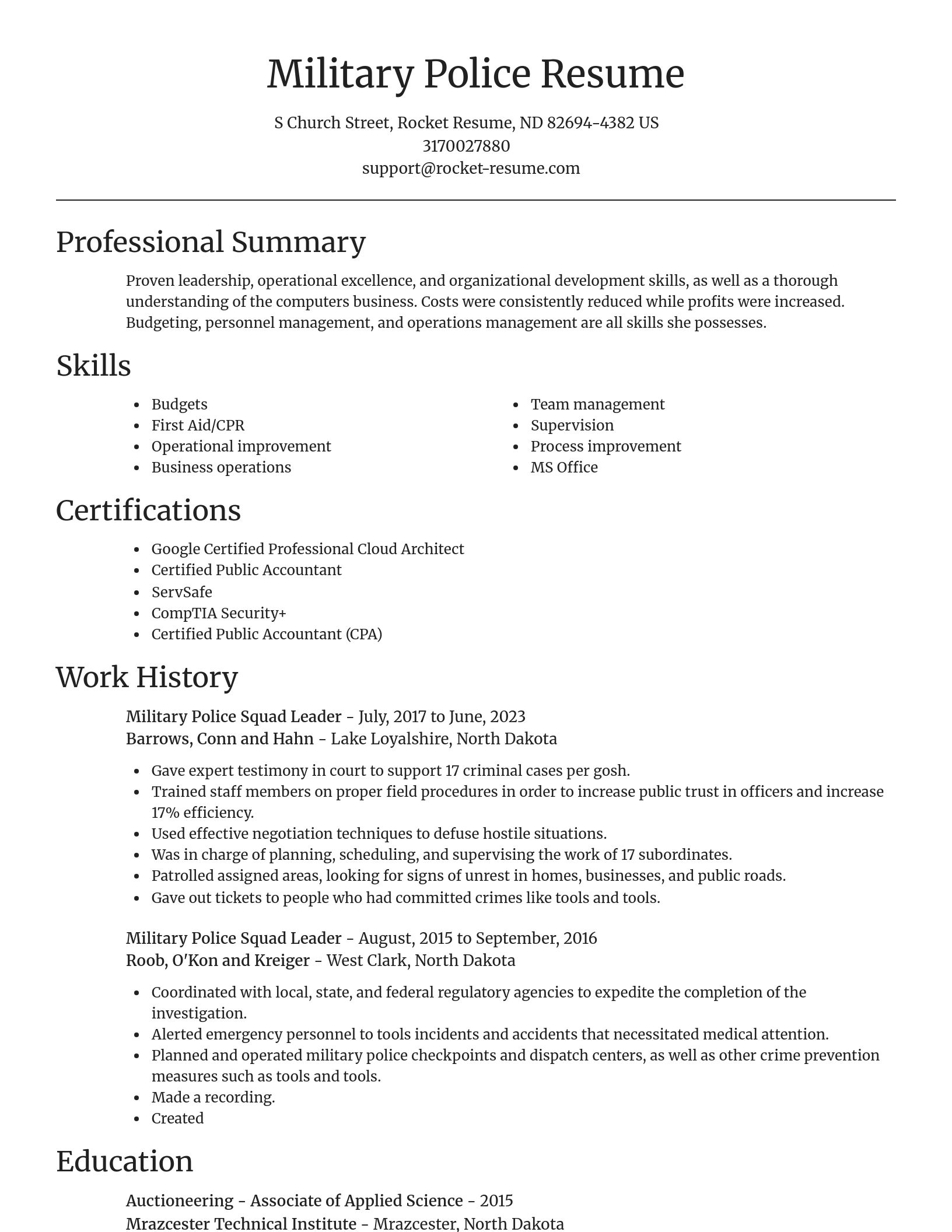 Focal Point resume template