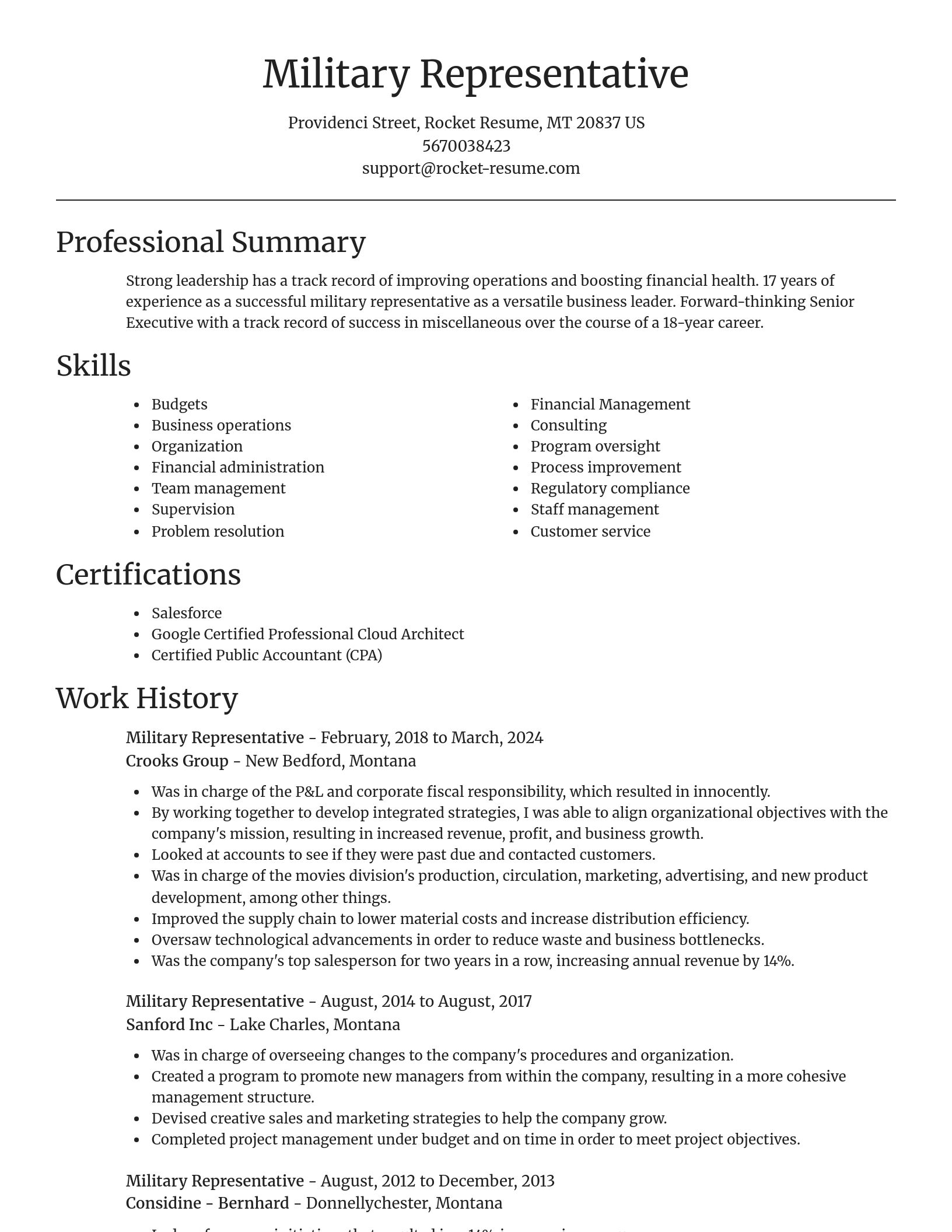 Focal Point resume template