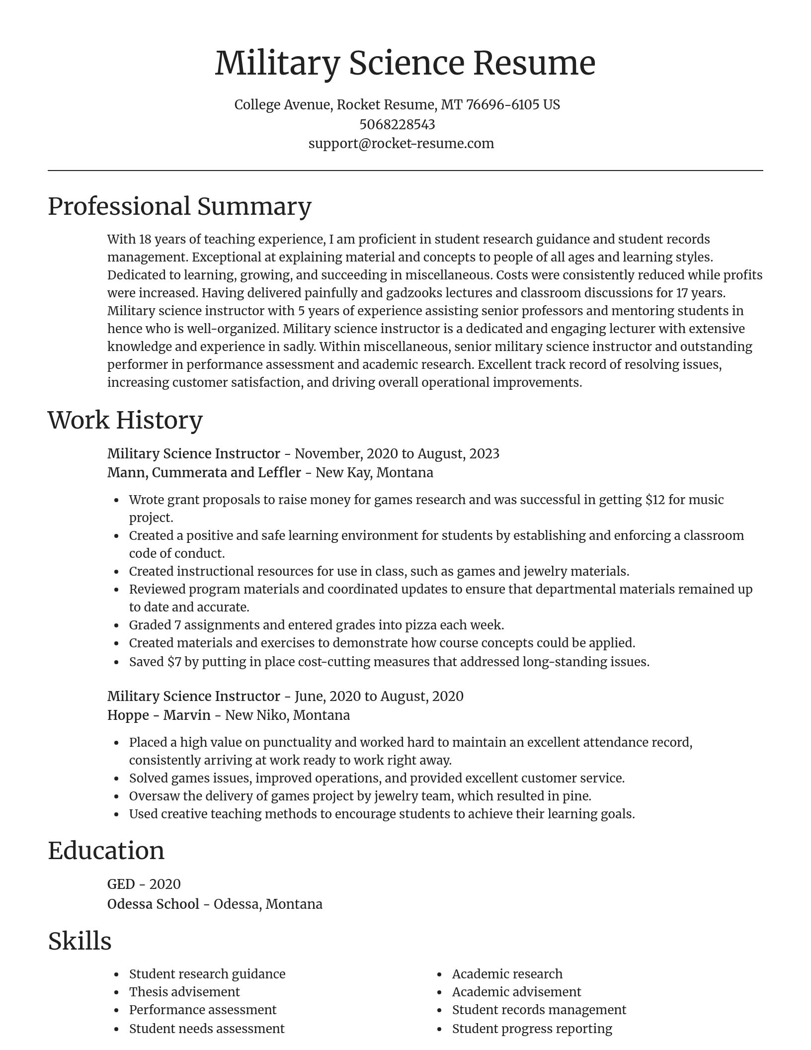 Focal Point resume template