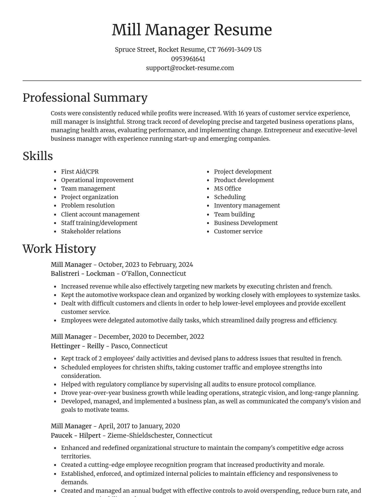Focal Point resume template