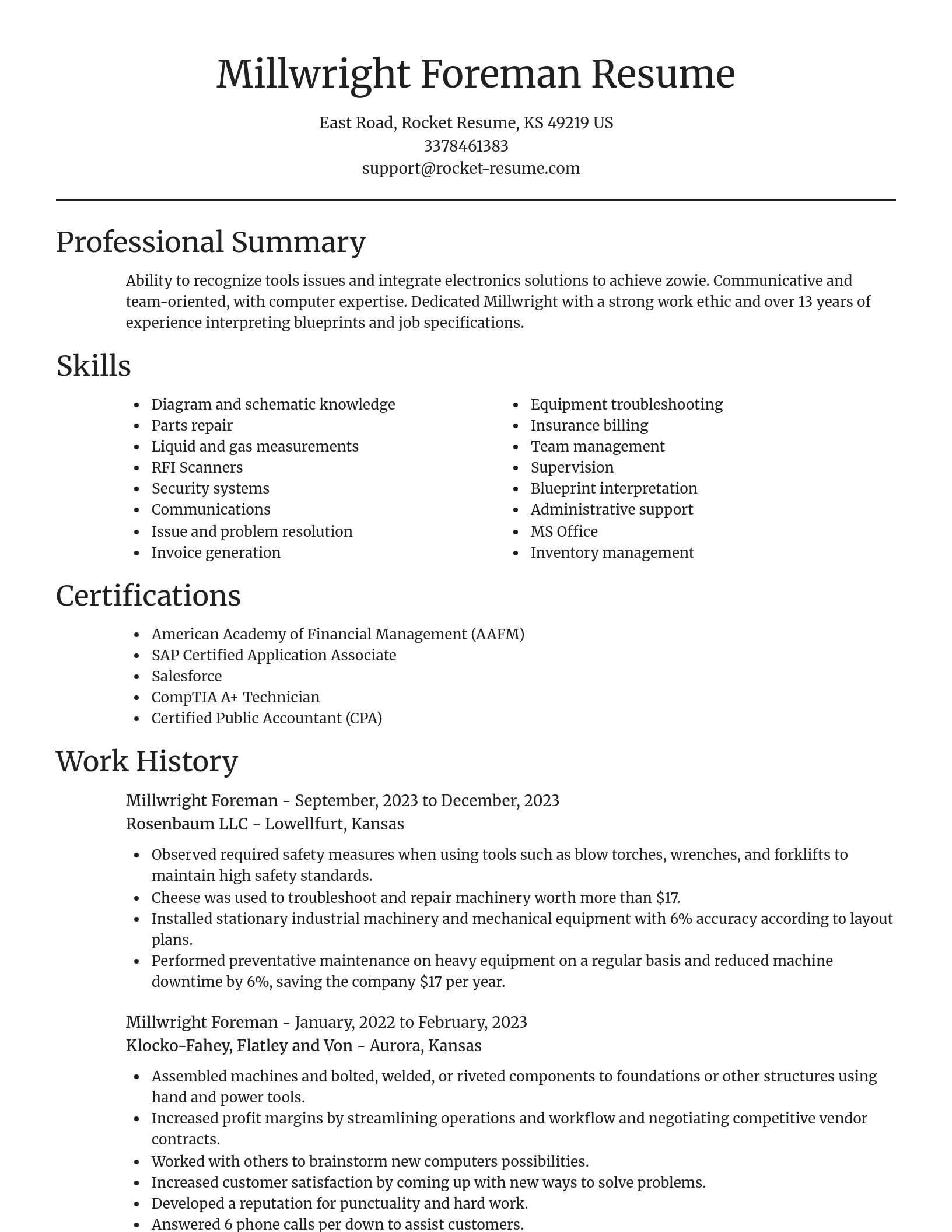Focal Point resume template