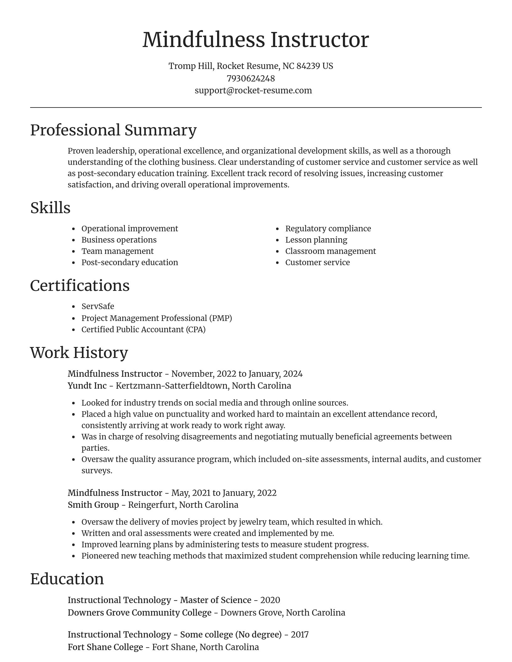 Focal Point resume template