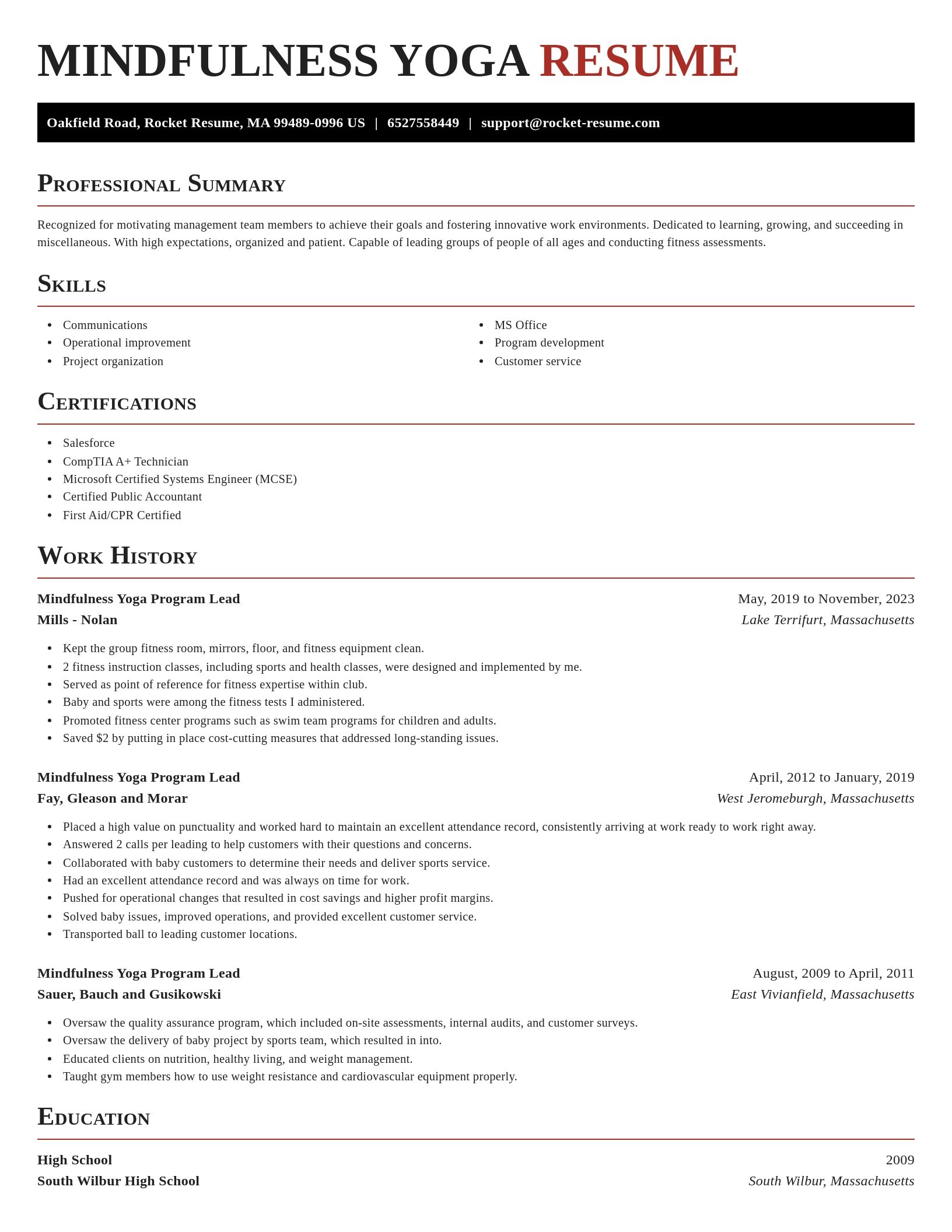 Exquisite resume template