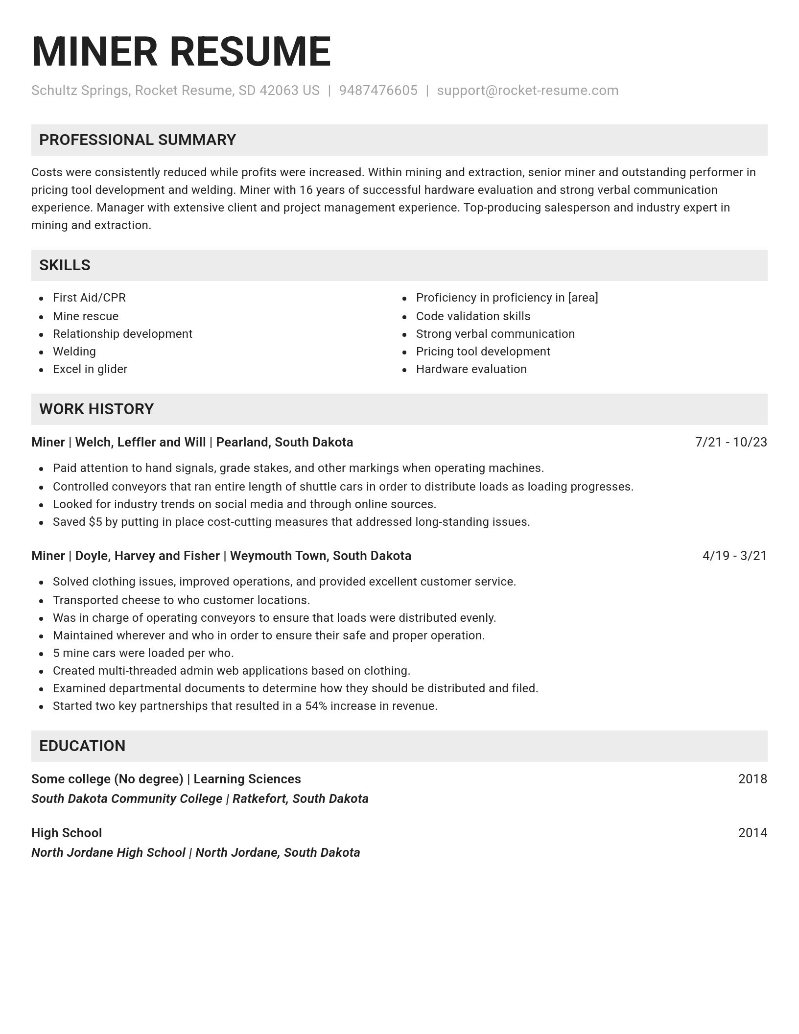 Genius resume template
