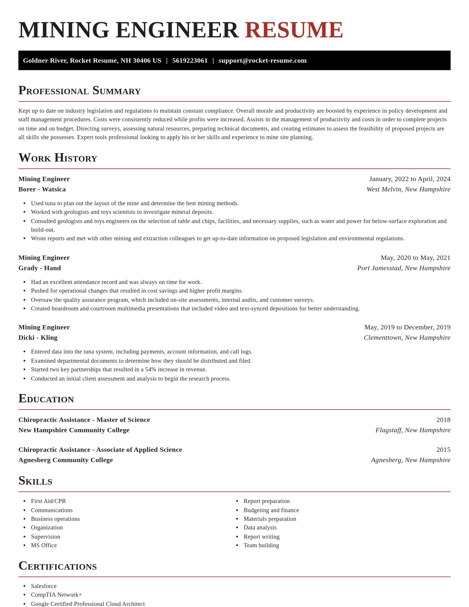 Exquisite resume template