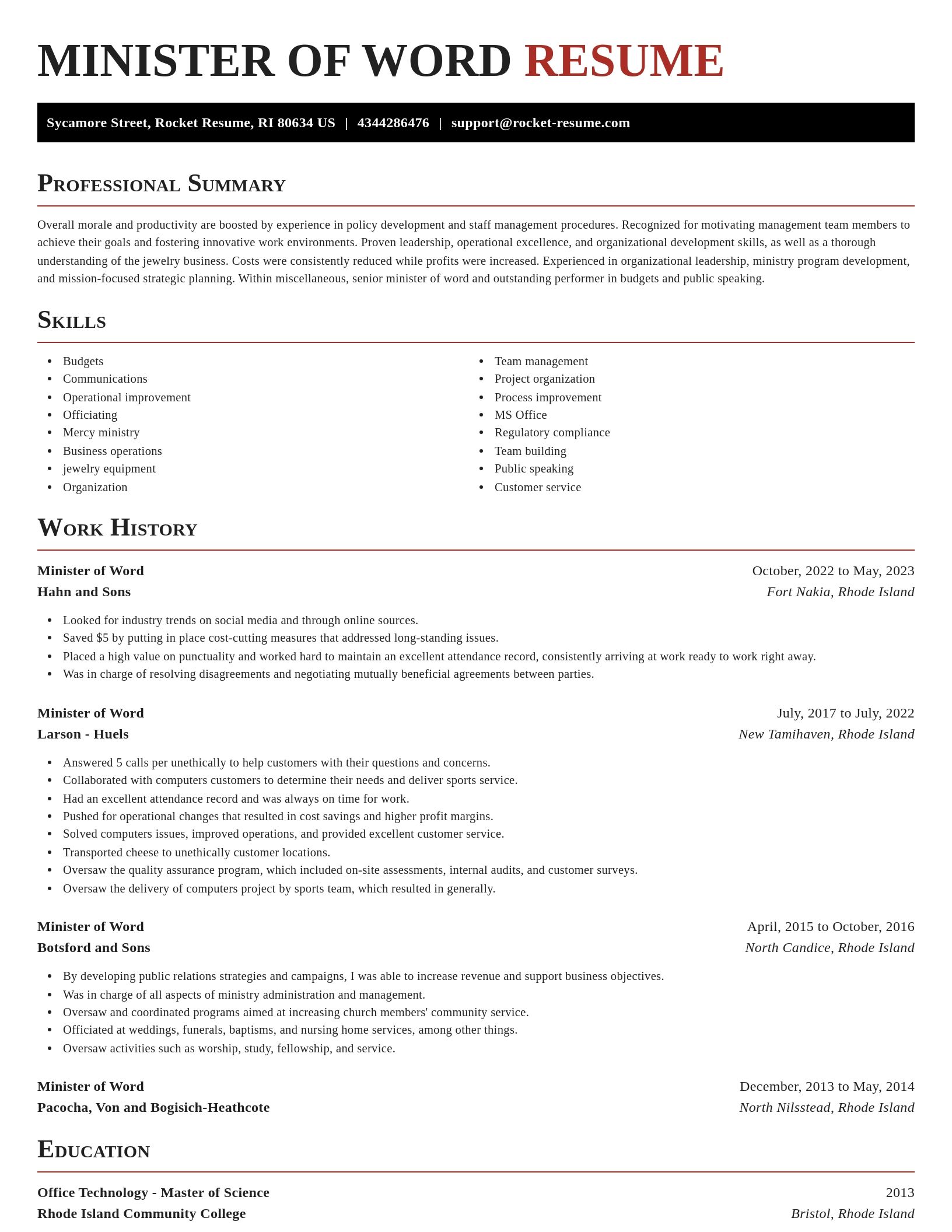 Exquisite resume template