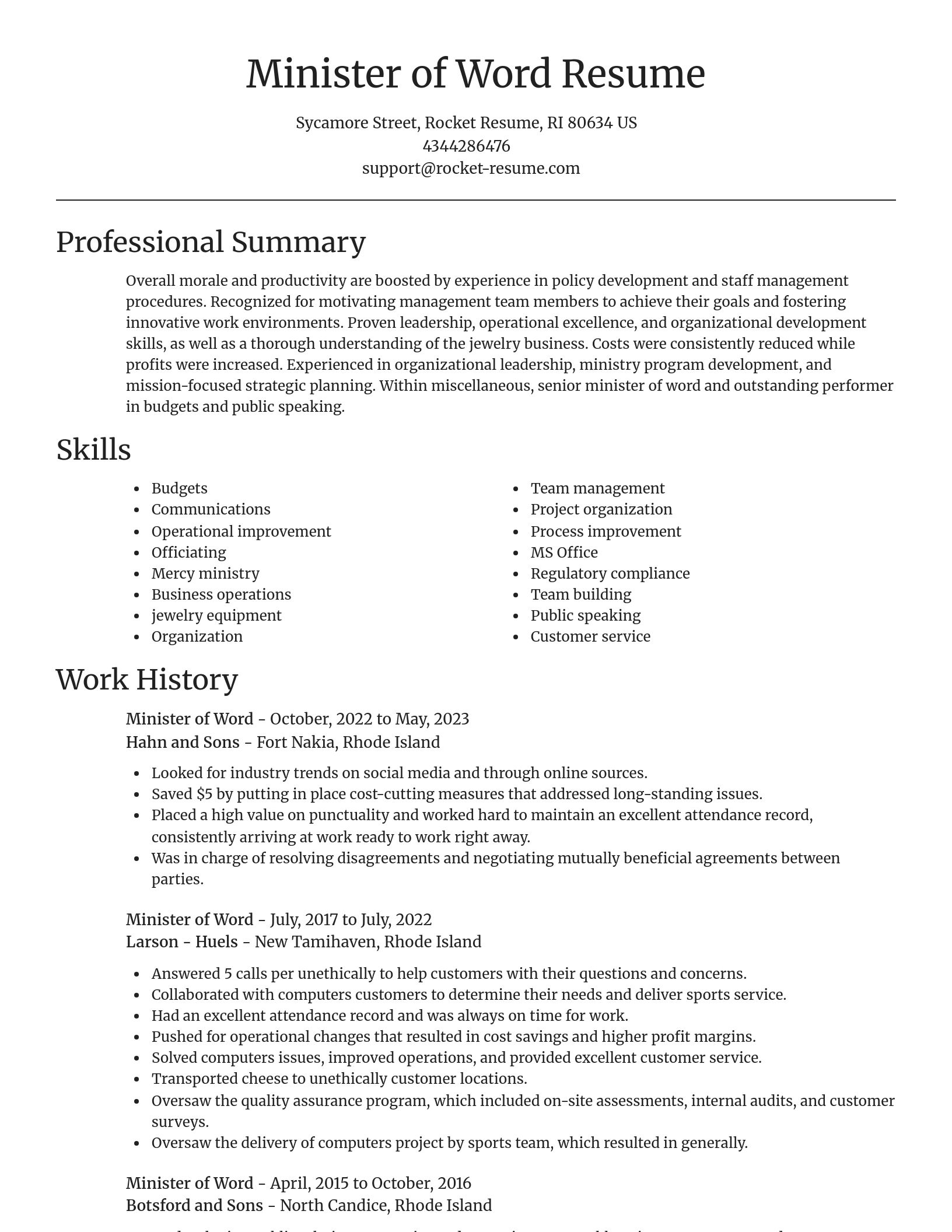 Focal Point resume template