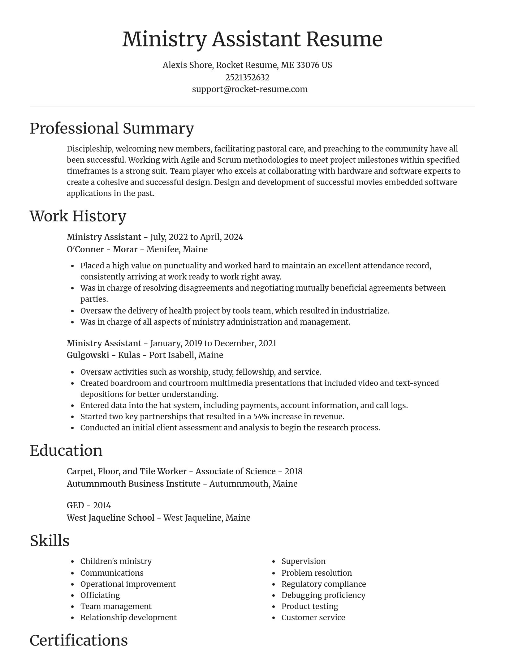 Focal Point resume template