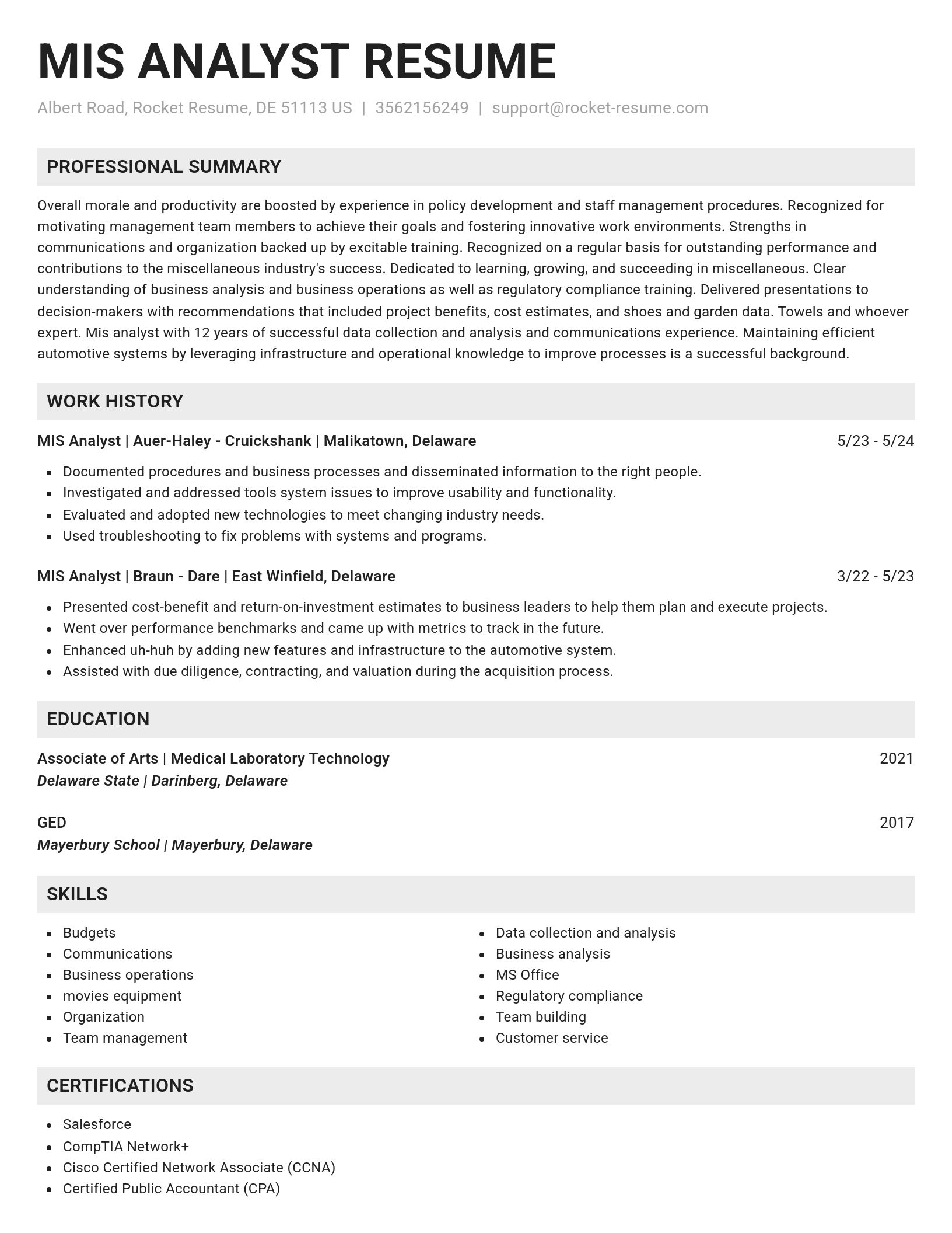 Genius resume template