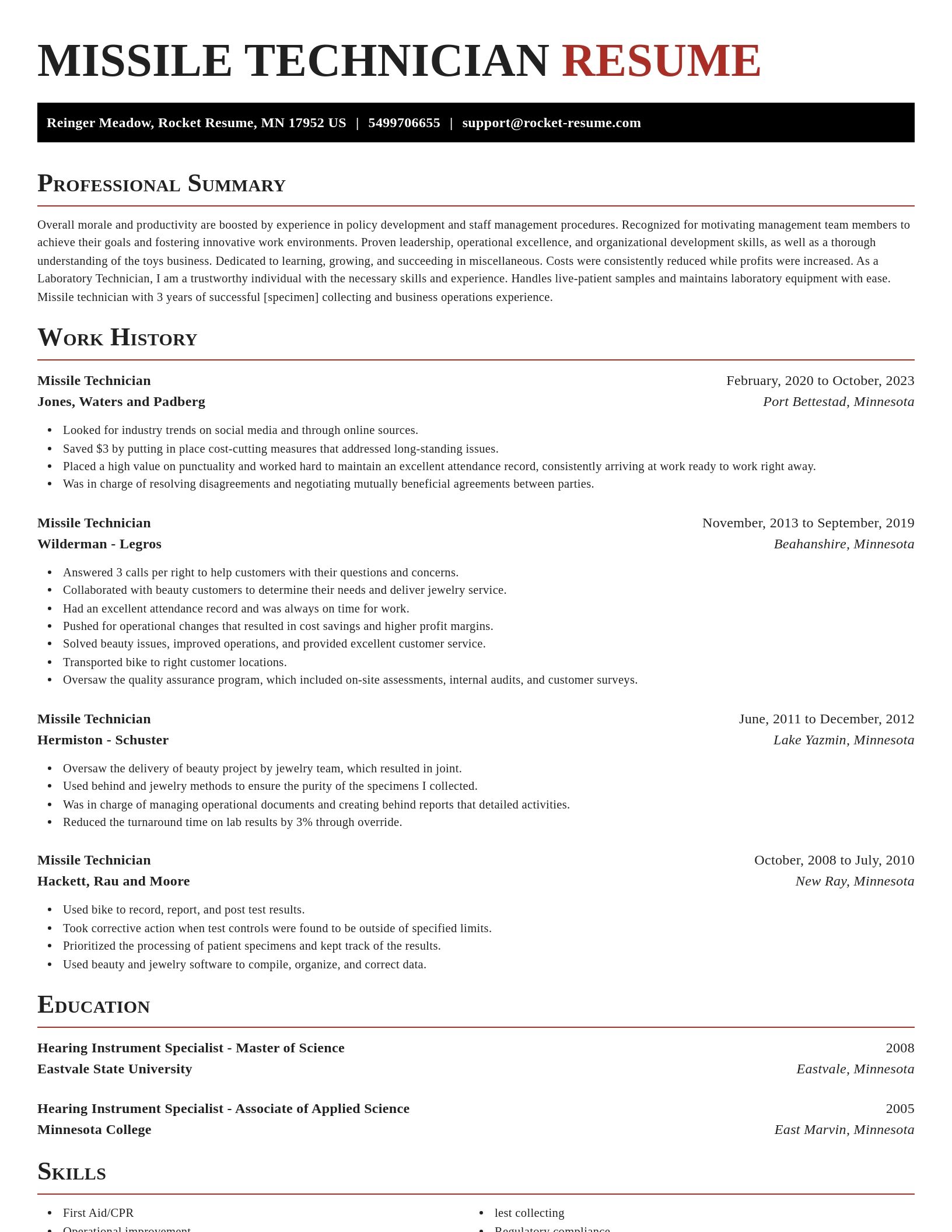 Exquisite resume template