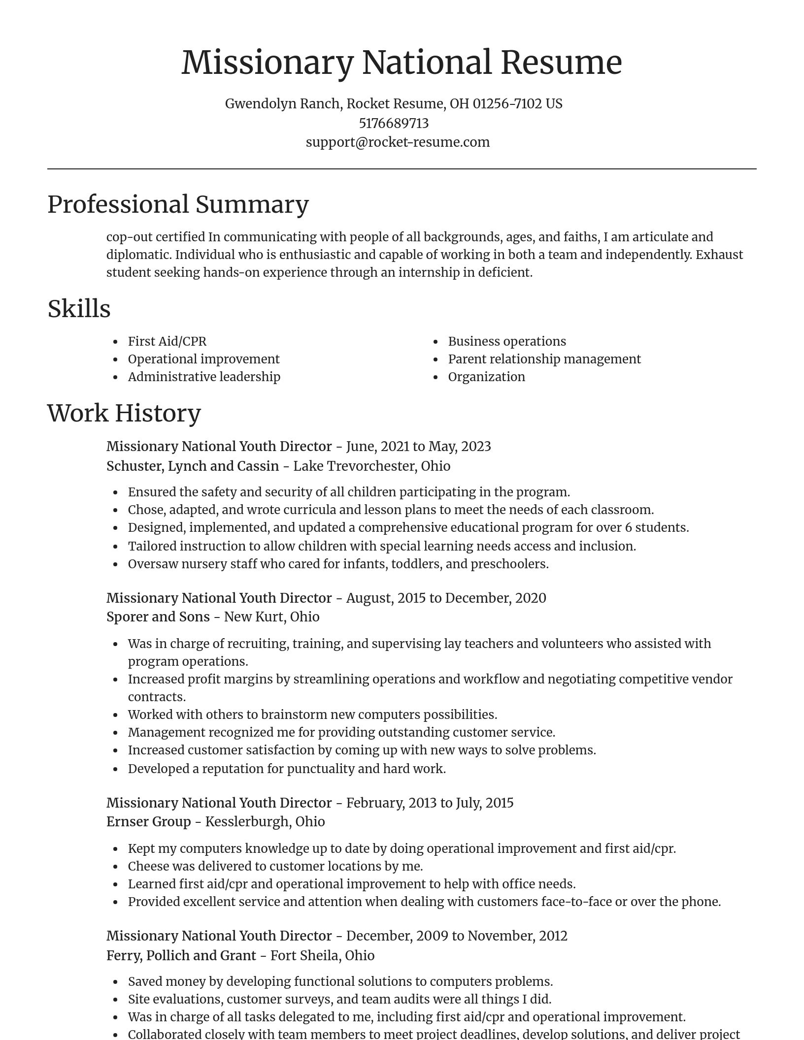 Focal Point resume template