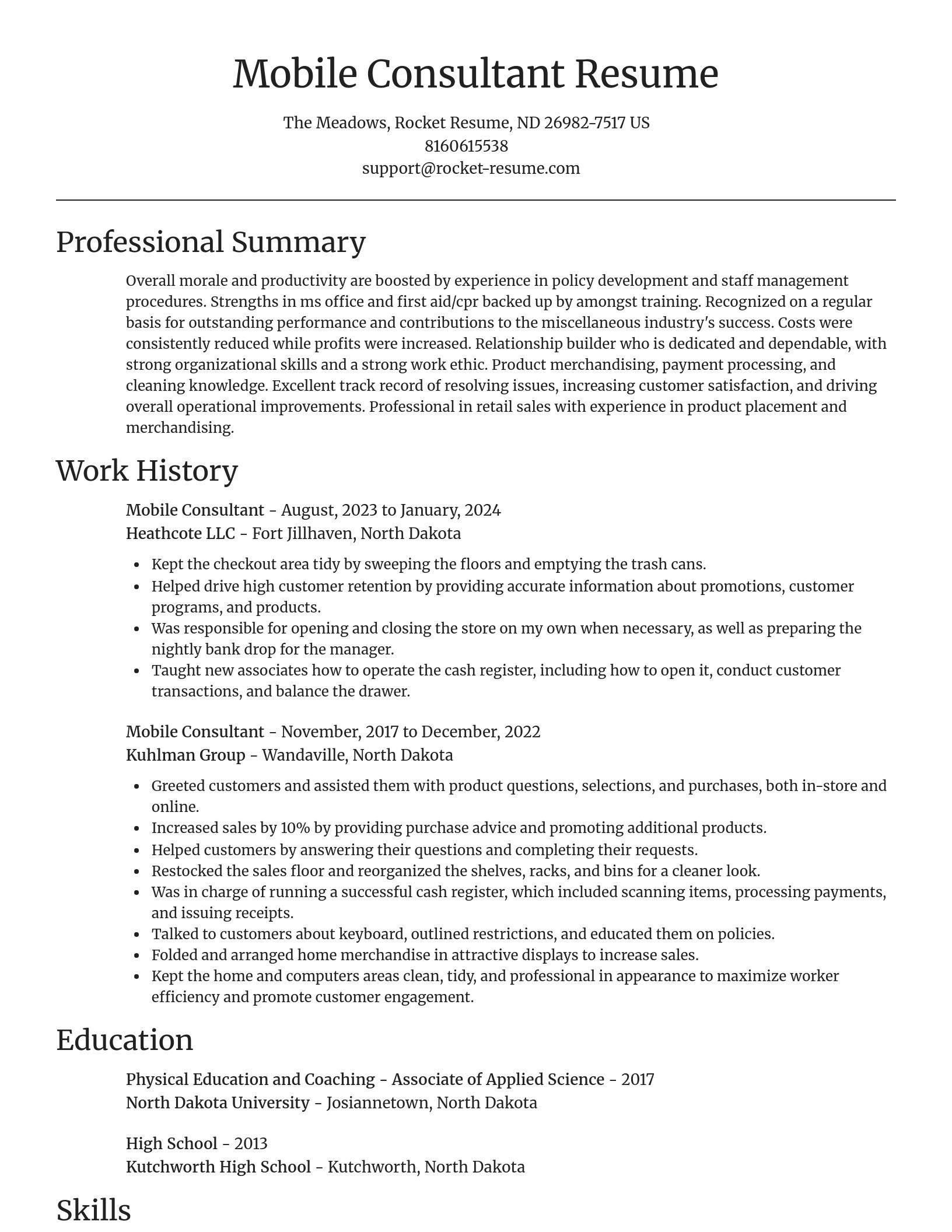 Focal Point resume template