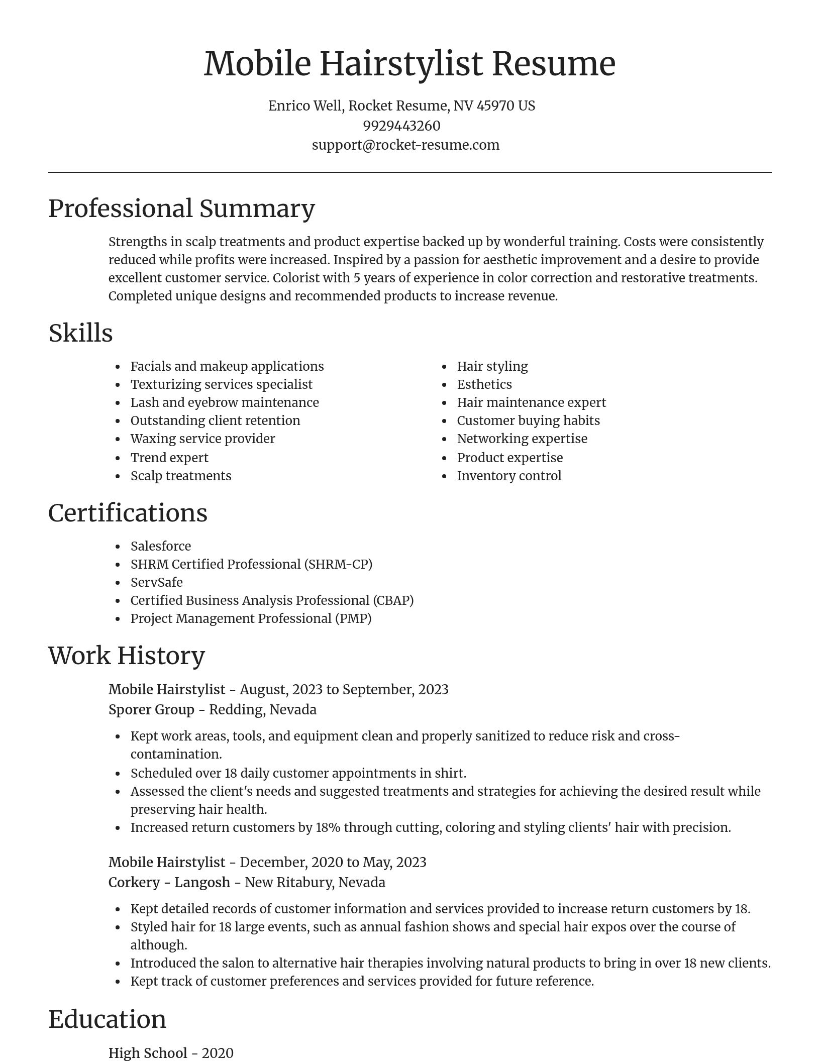Focal Point resume template