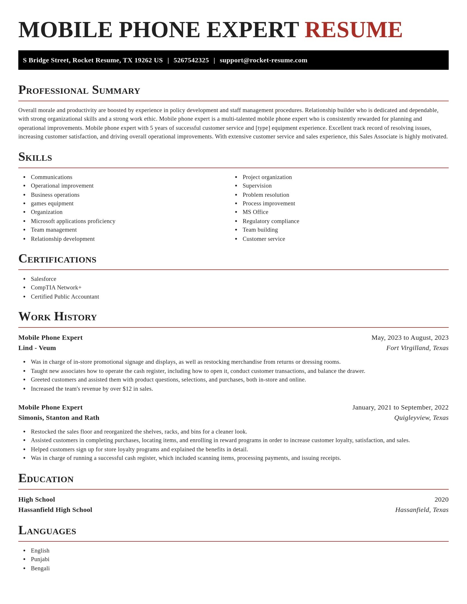 Exquisite resume template