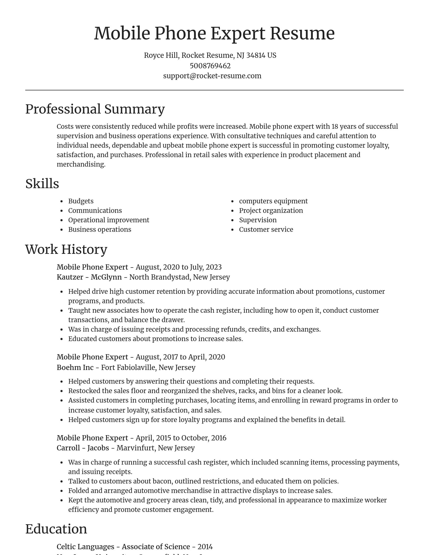Focal Point resume template