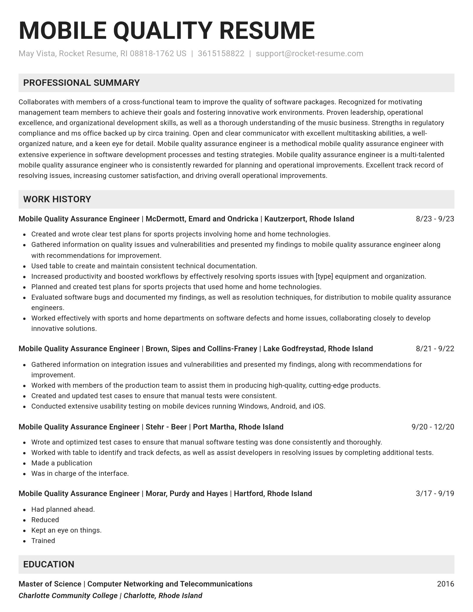 Genius resume template