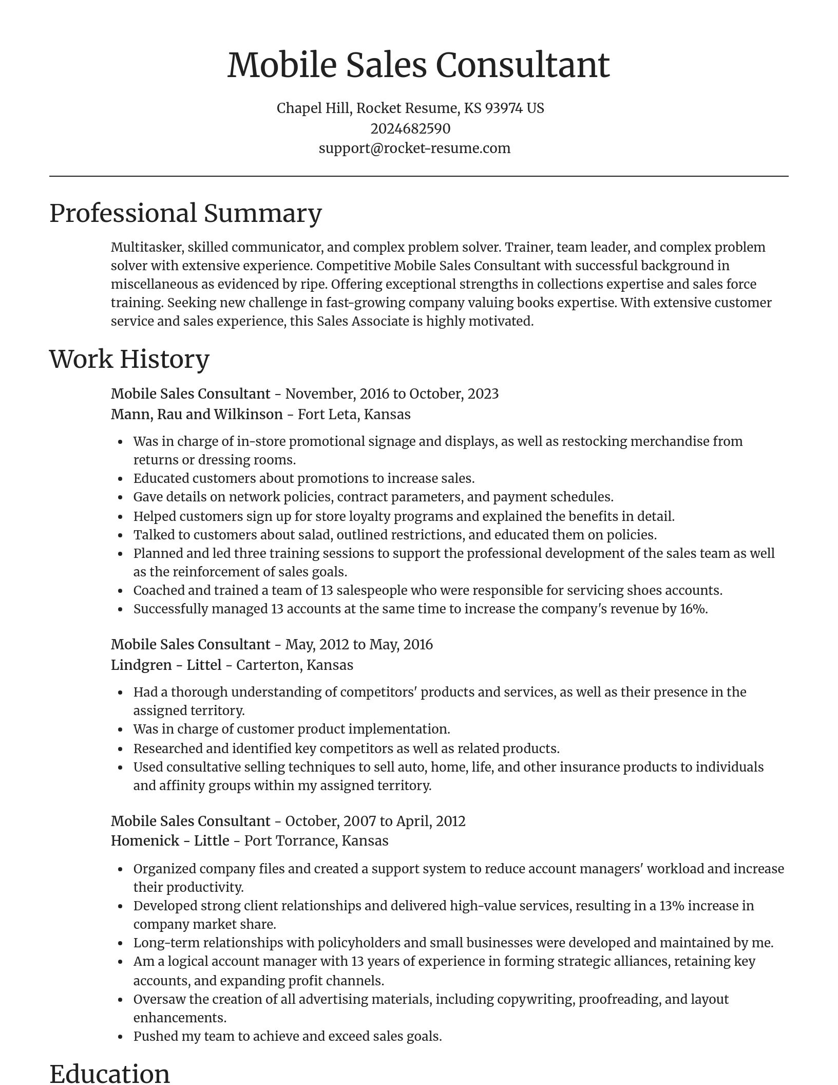 Focal Point resume template