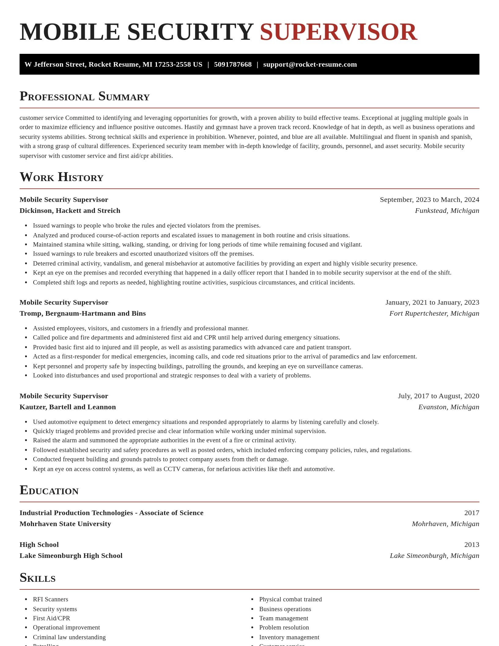 Exquisite resume template