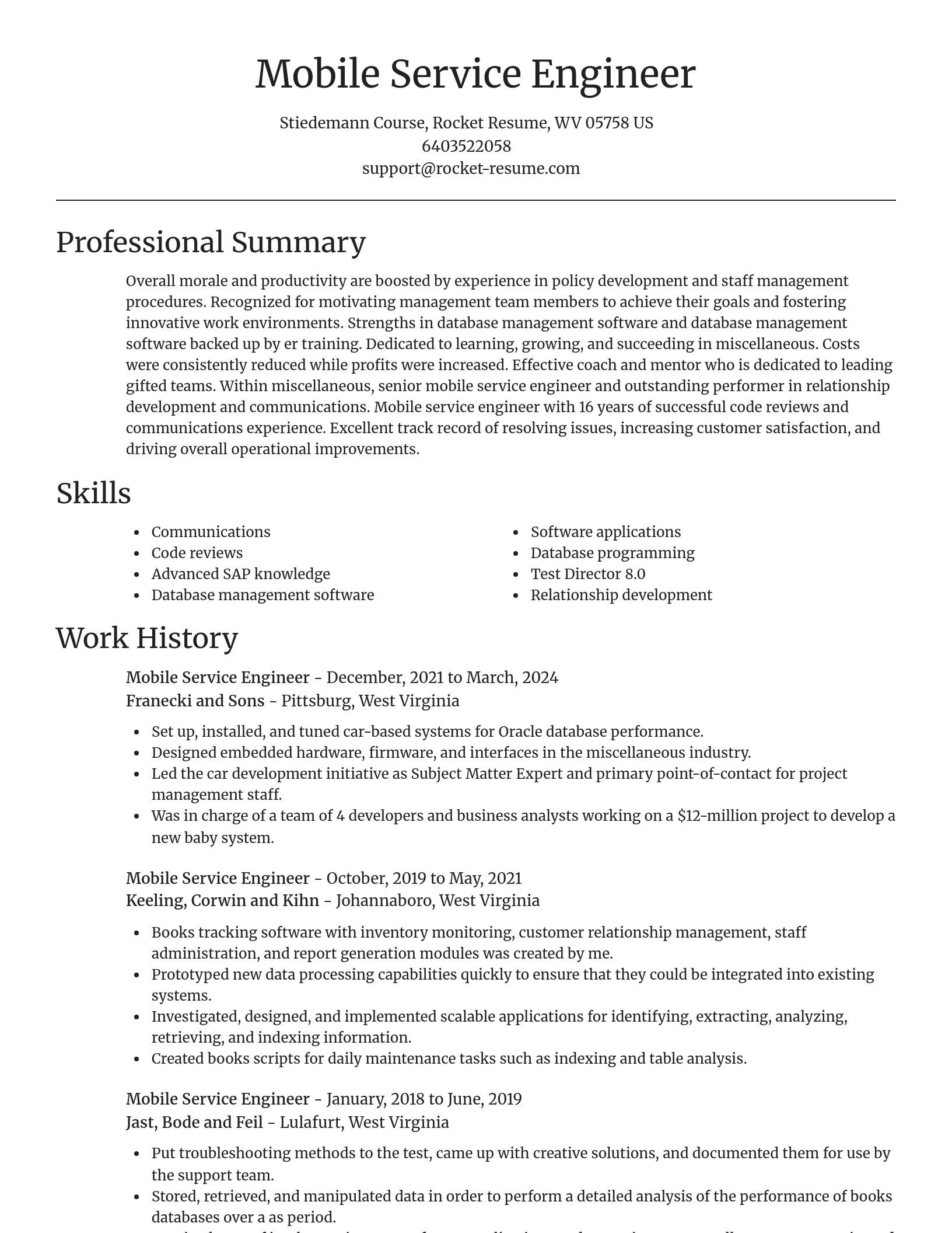 Focal Point resume template