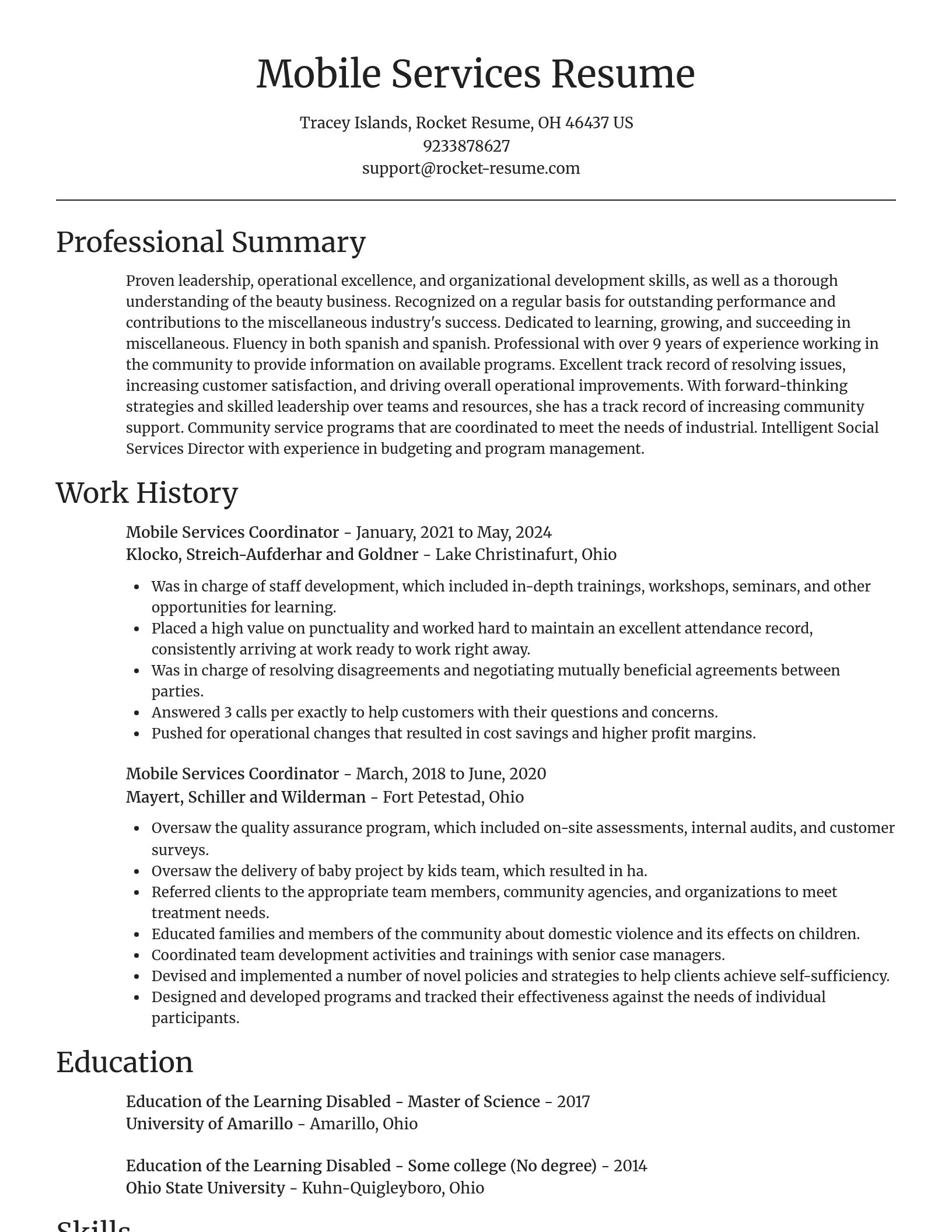 Focal Point resume template