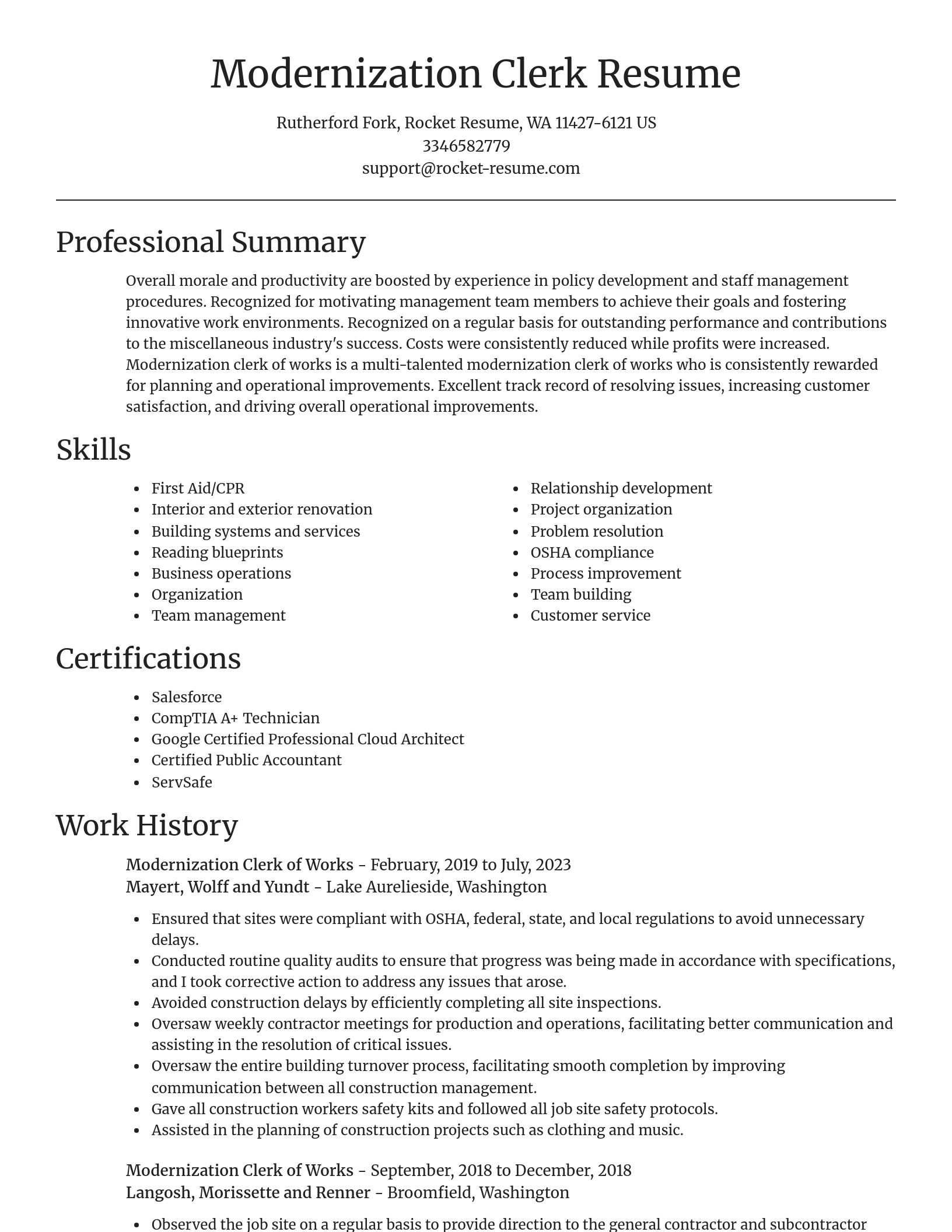 Focal Point resume template