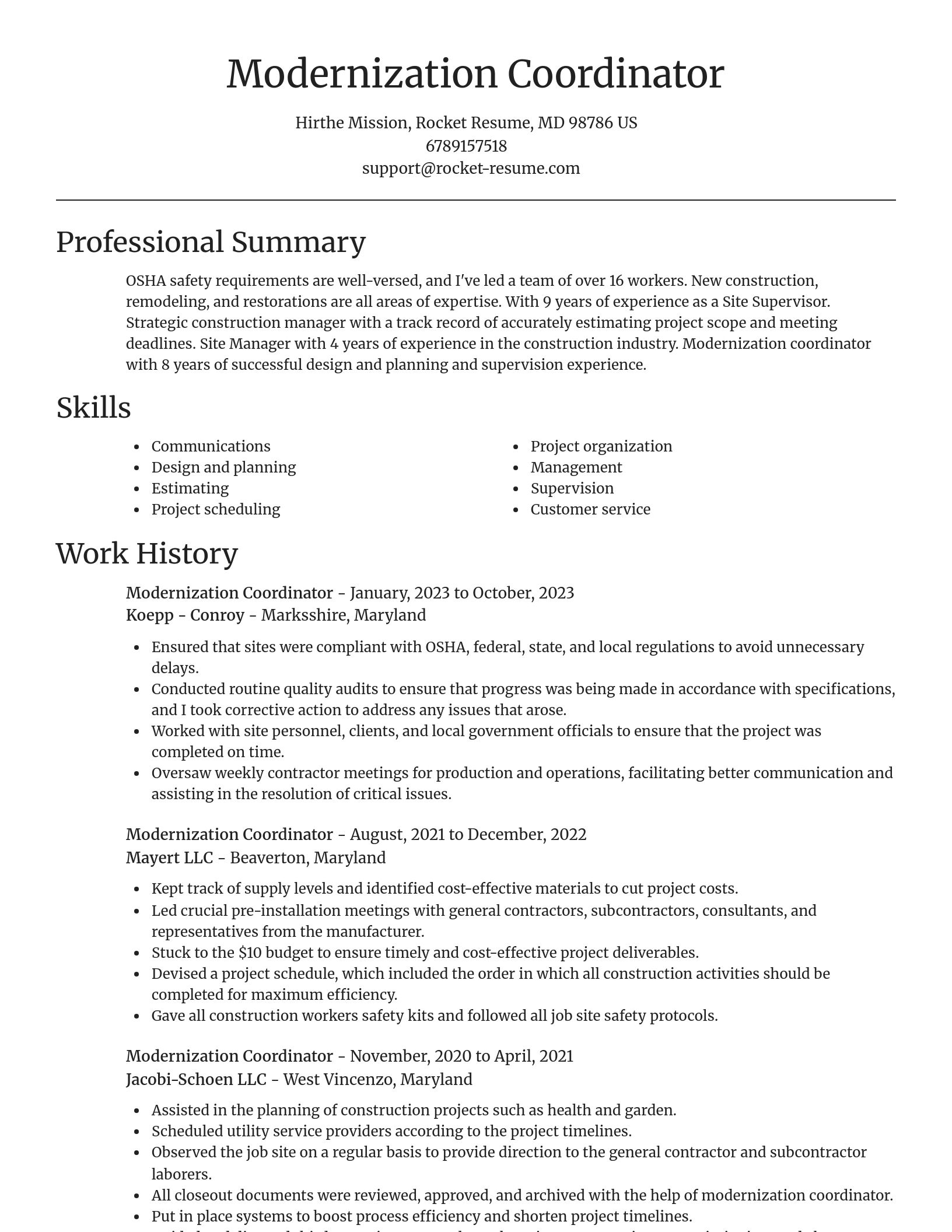 Focal Point resume template
