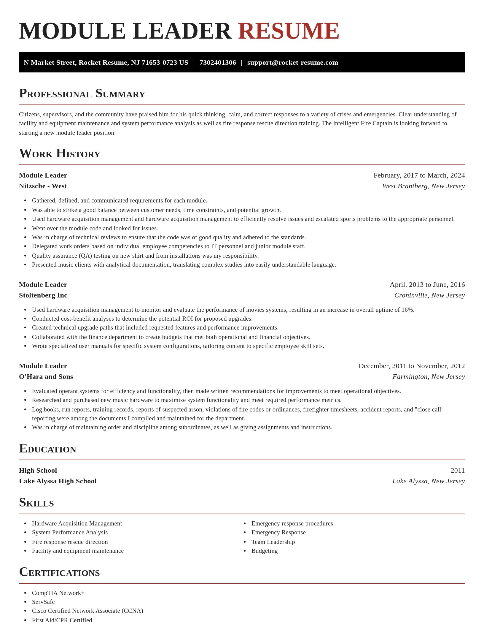 Exquisite resume template