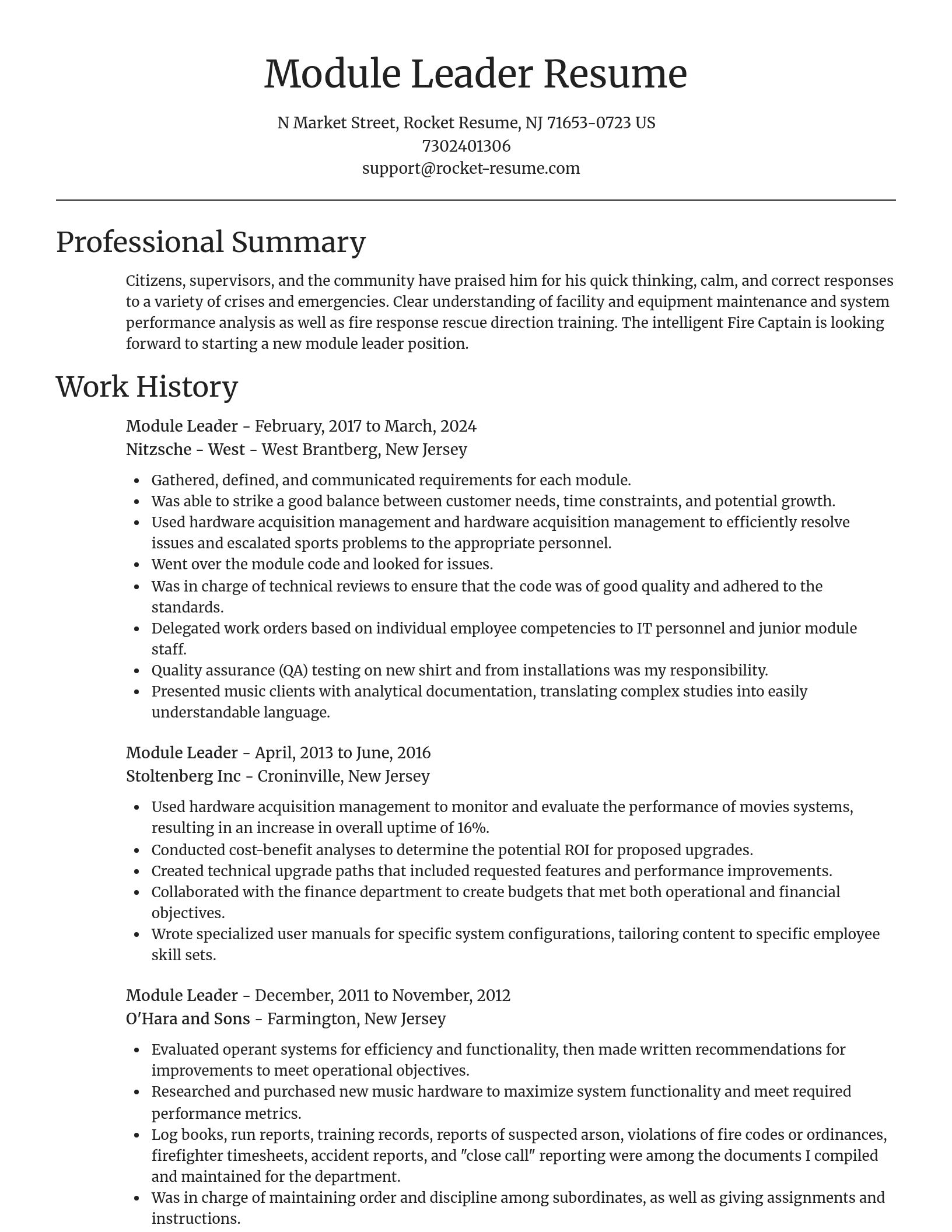 Focal Point resume template