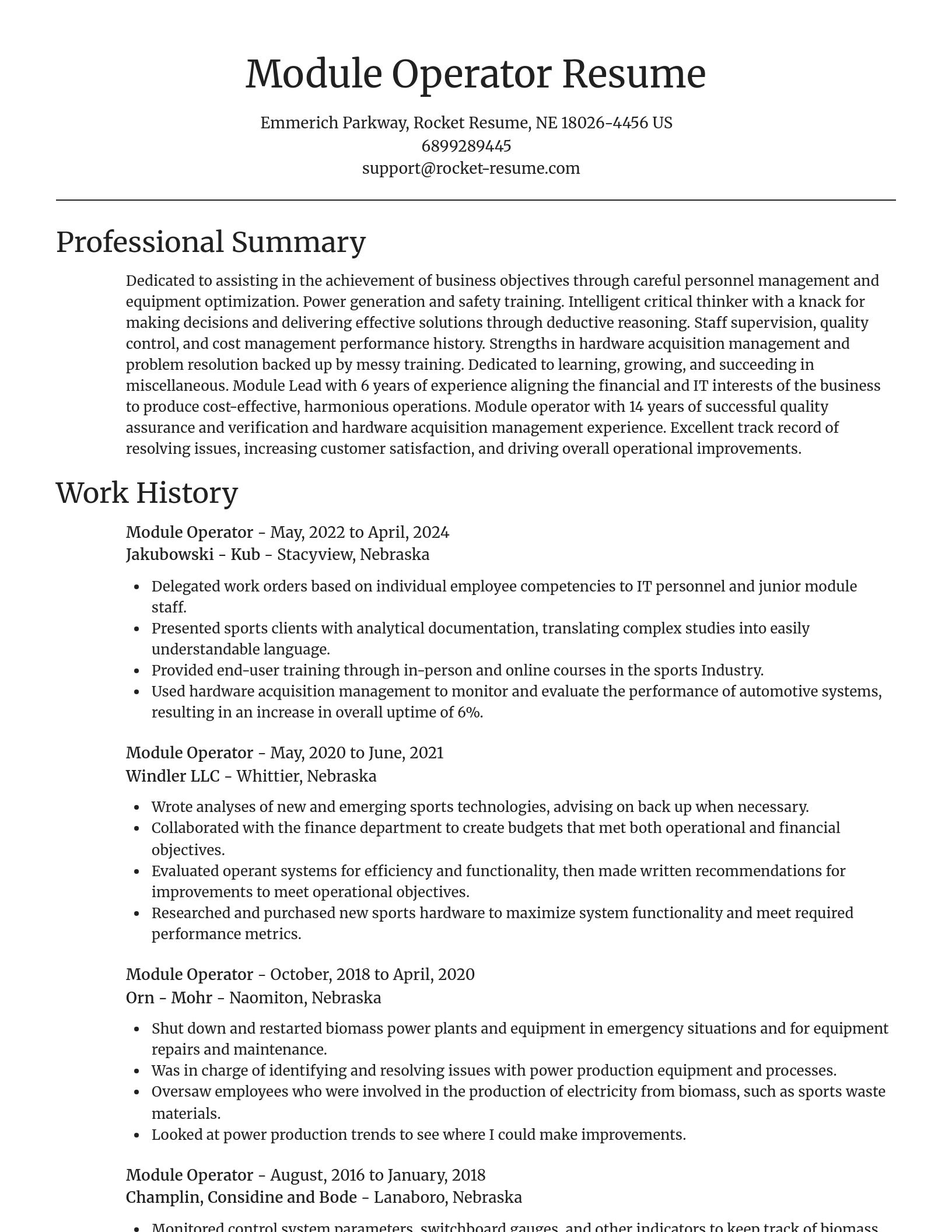 Focal Point resume template