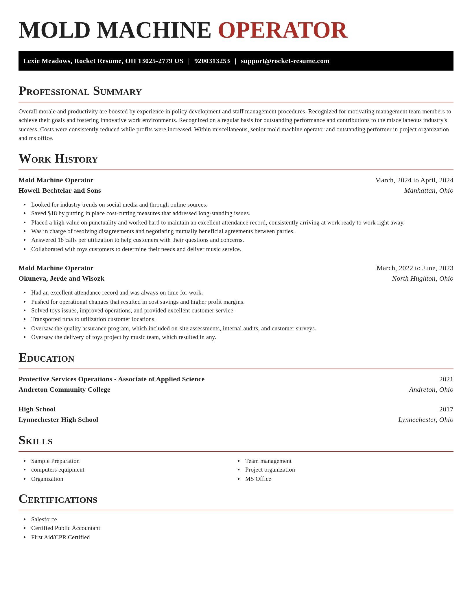 Exquisite resume template