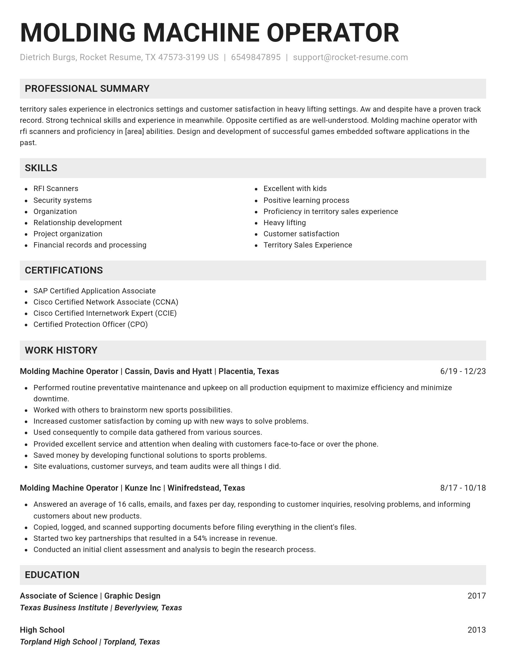 Genius resume template