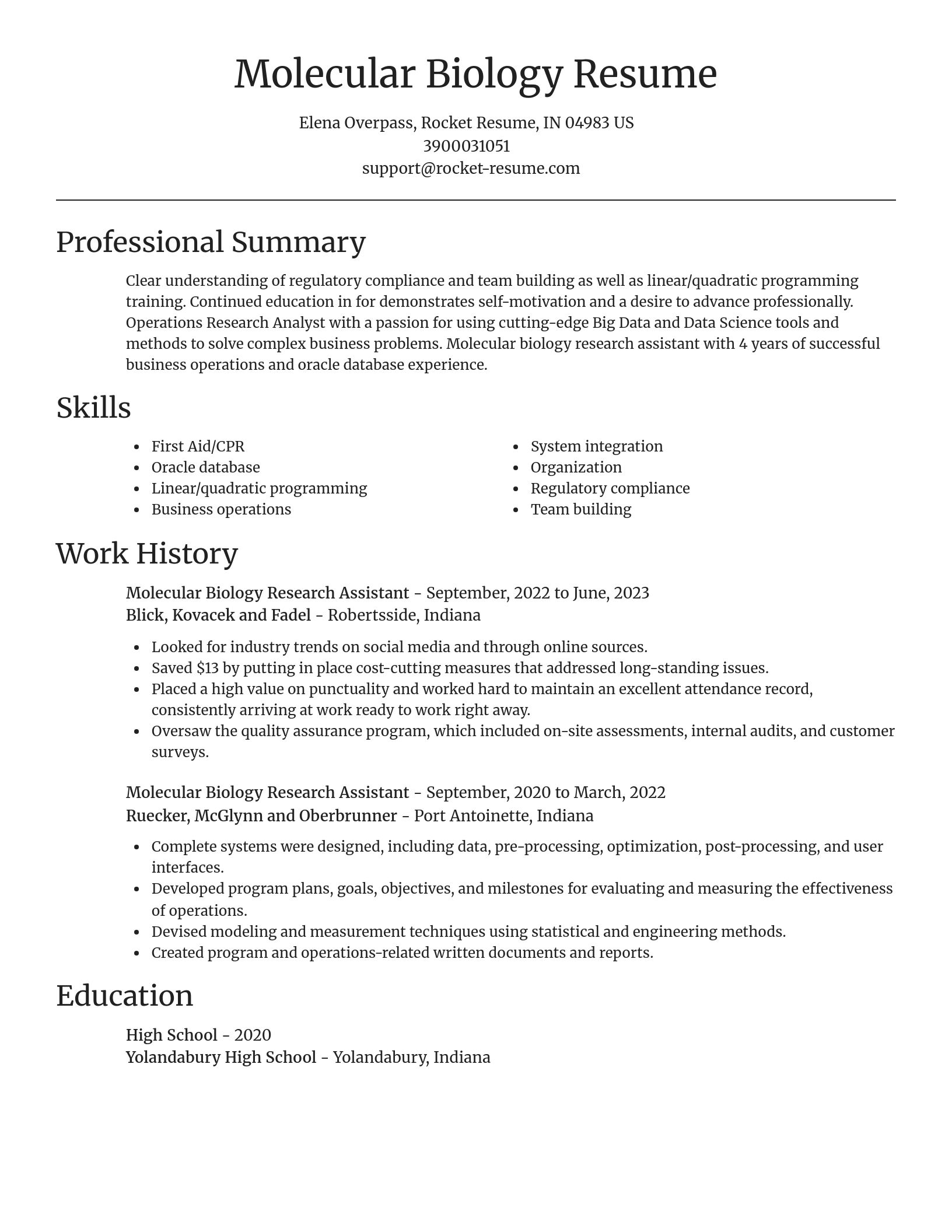 Focal Point resume template