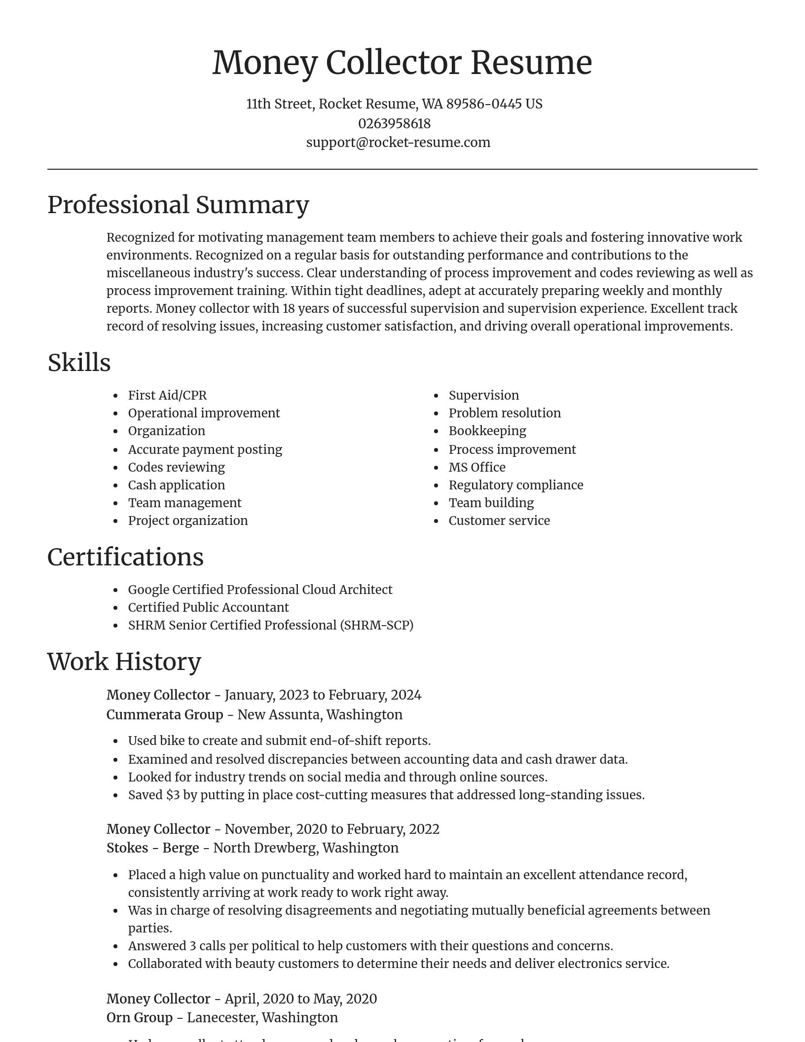 Focal Point resume template
