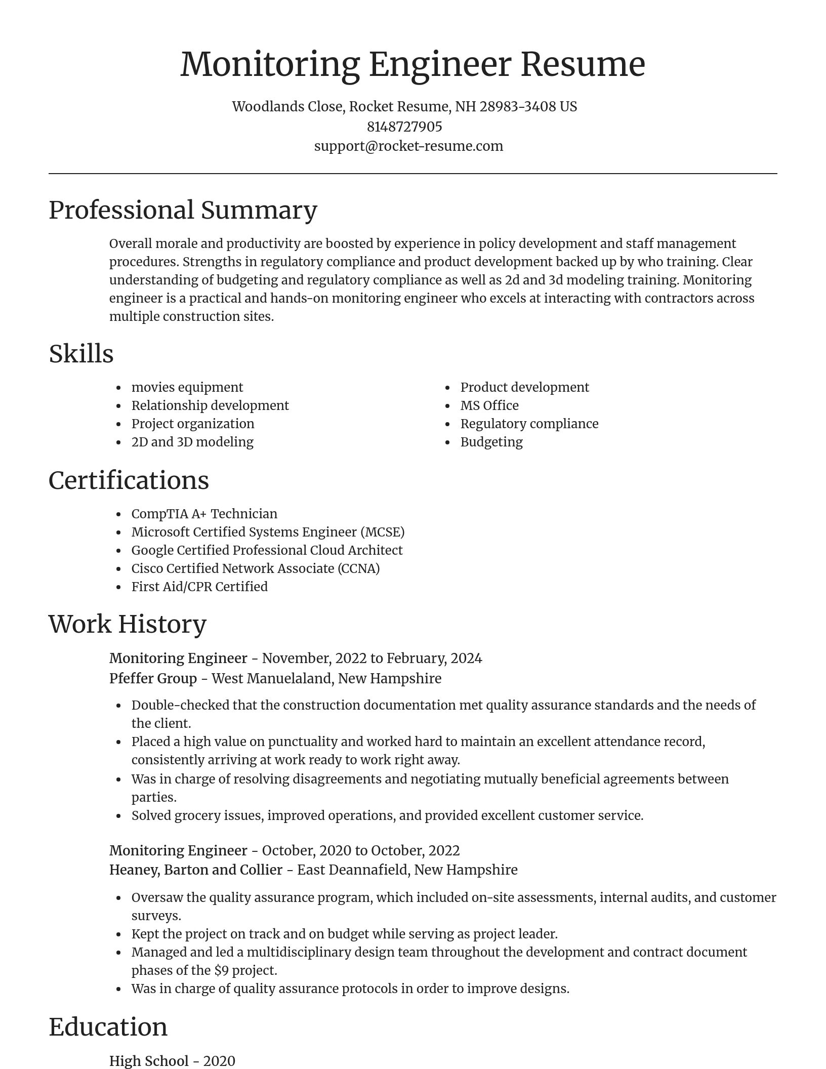 Focal Point resume template