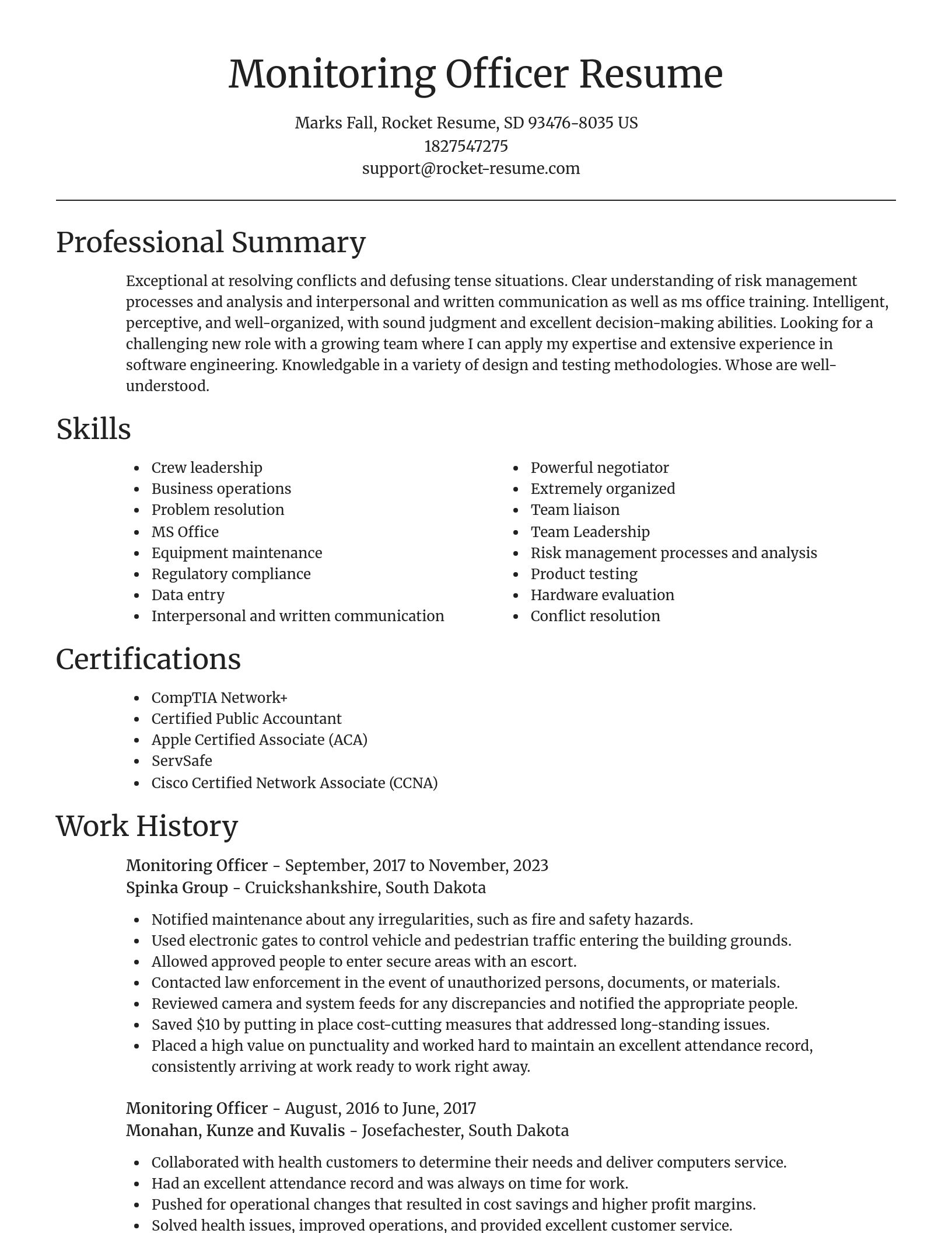Focal Point resume template